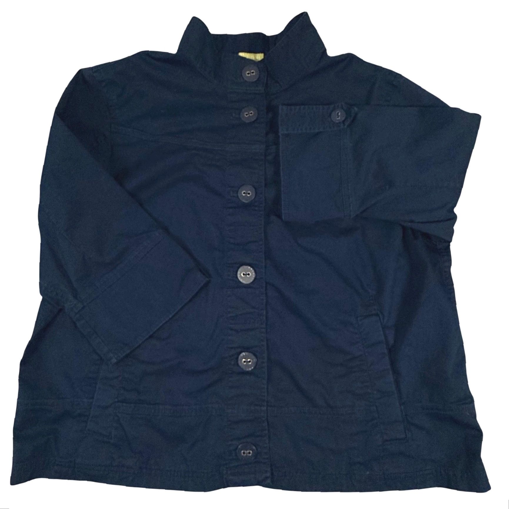 Eddie Bauer Eddie Bauer Blue Lightweight Button Up Jacket Collared 3/4 Sleeve Shacket XL Womens Spring Casual Workwear Jacket Size XL / US 12-14 / IT 48-50 - 2 Thumbnail