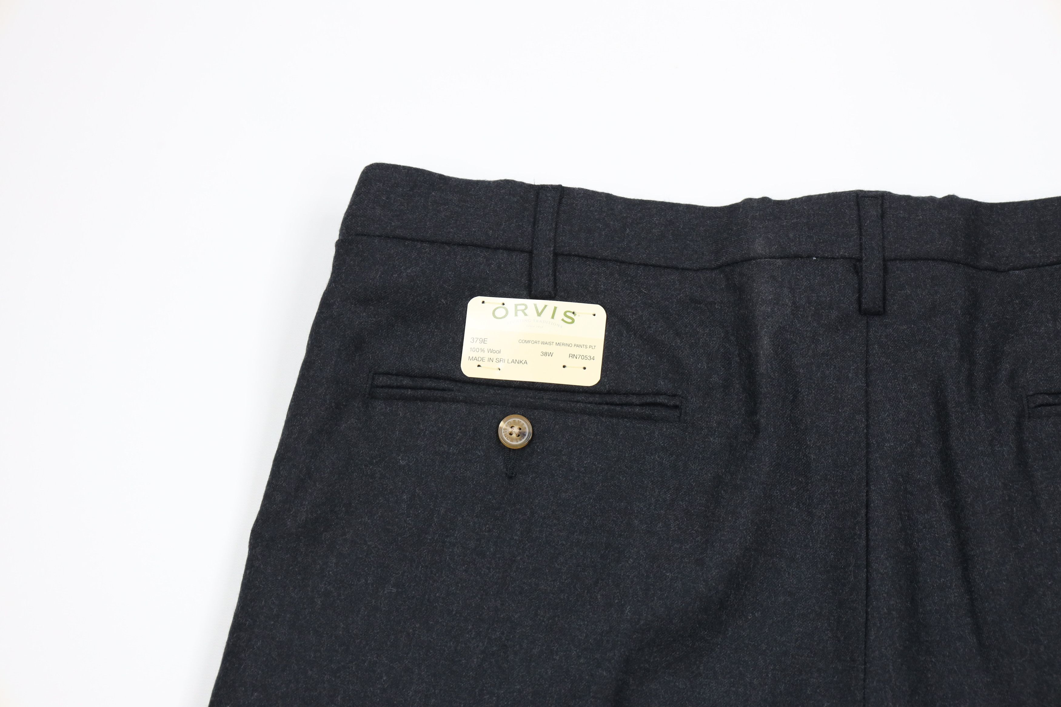 Orvis × Vintage Deadstock Vintage Orvis Wool Wide Leg Pants Charcoal Gray Size US 38 / EU 54 - 9 Thumbnail