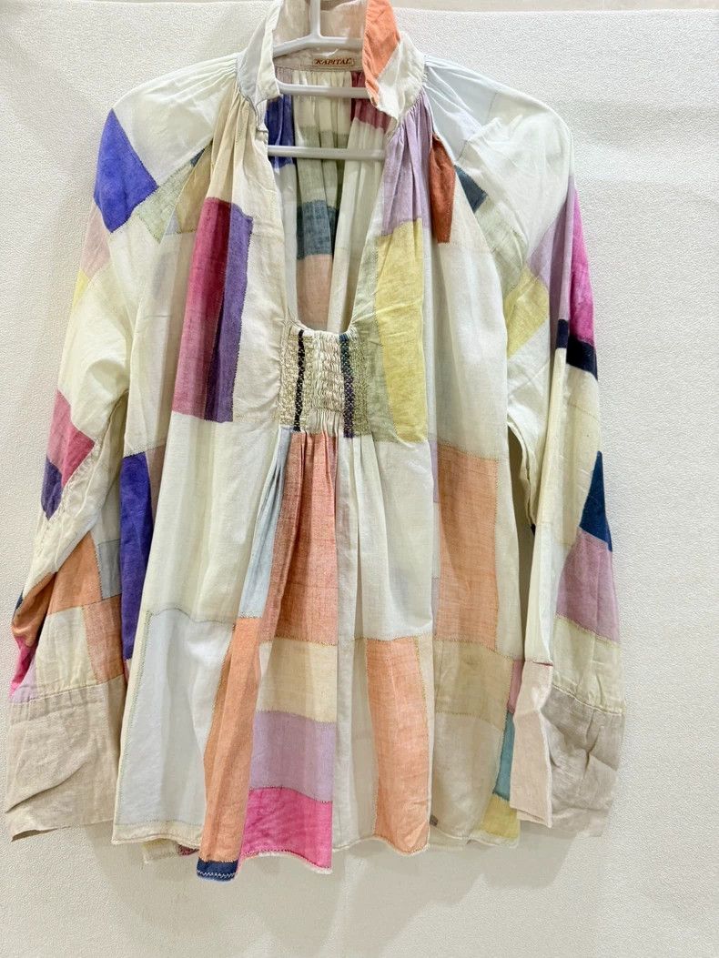 Kapital Patchwork Boro Print Embroidered Top Size US M / EU 48-50 / 2 - 1 Thumbnail