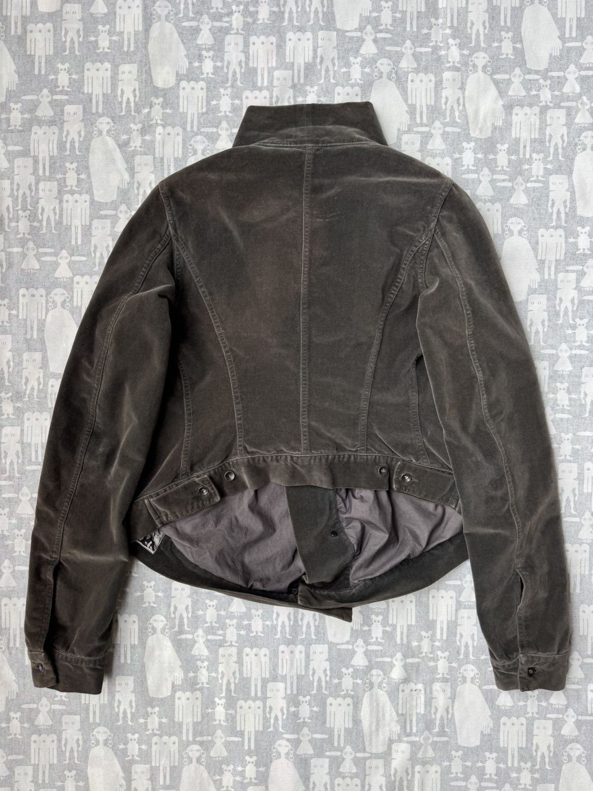 Rick Owens Rick Owens 2000's Velvet Cotton Trucker Jacket Size M / US 6-8 / IT 42-44 - 6 Thumbnail