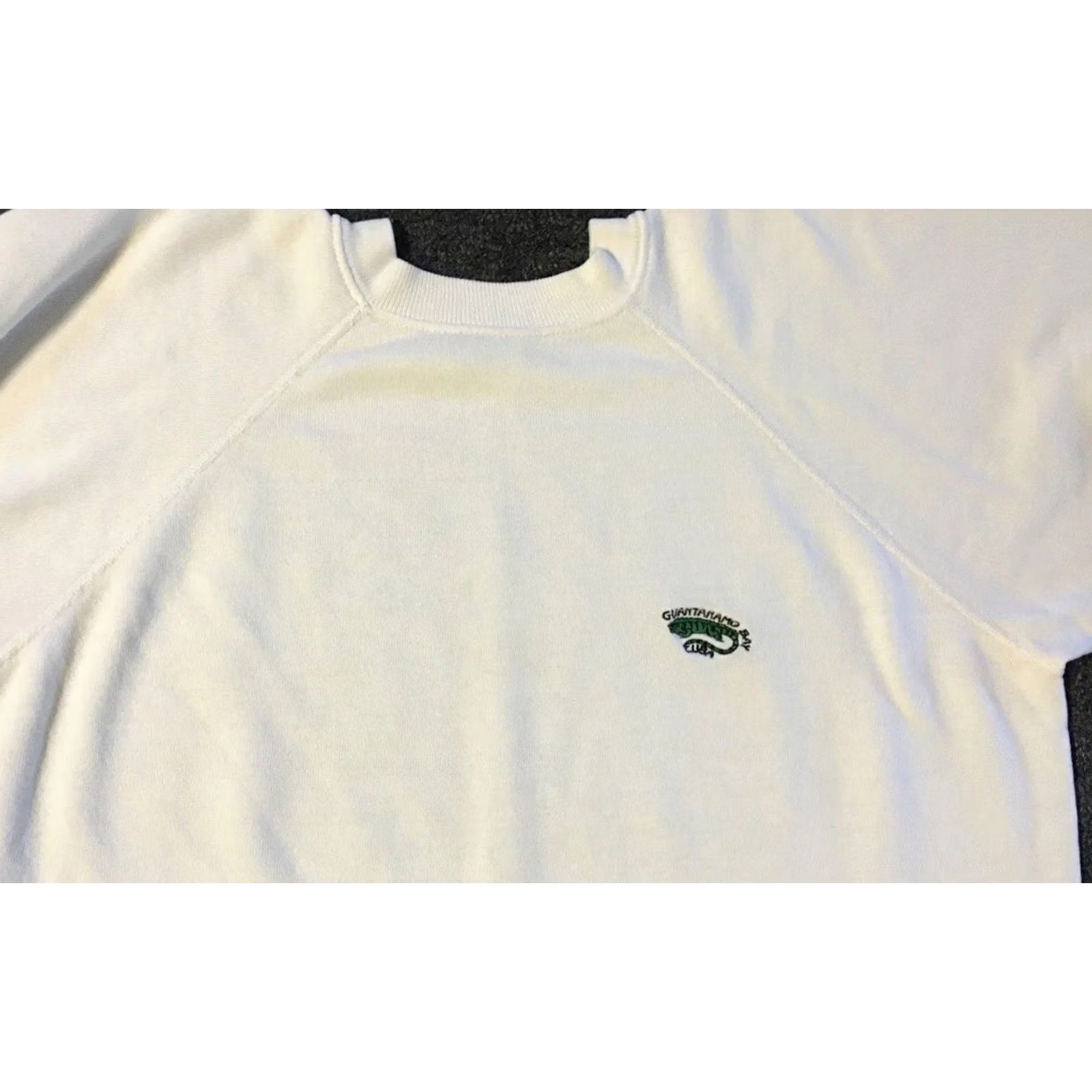 Vintage VINTAGE US Navy Sweatshirt S Boxy 80s 90s USA Military Army Grunge Cuba Guantanamo Bay White Shirt Mens Size US S / EU 44-46 / 1 - 5 Thumbnail