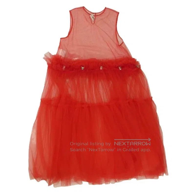 Comme des Garcons Comme Des Garcons Red vintage tulle dress Size XS / US 0-2 / IT 36-38 - 2 Thumbnail