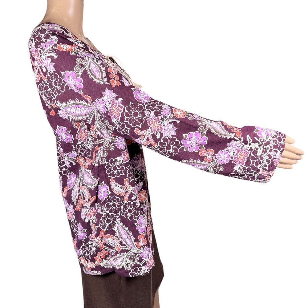 Eddie Bauer New Eddie Bauer Cotton Embroidered Long Sleeve Blouse Size Size L / US 10 / IT 46 - 3 Thumbnail