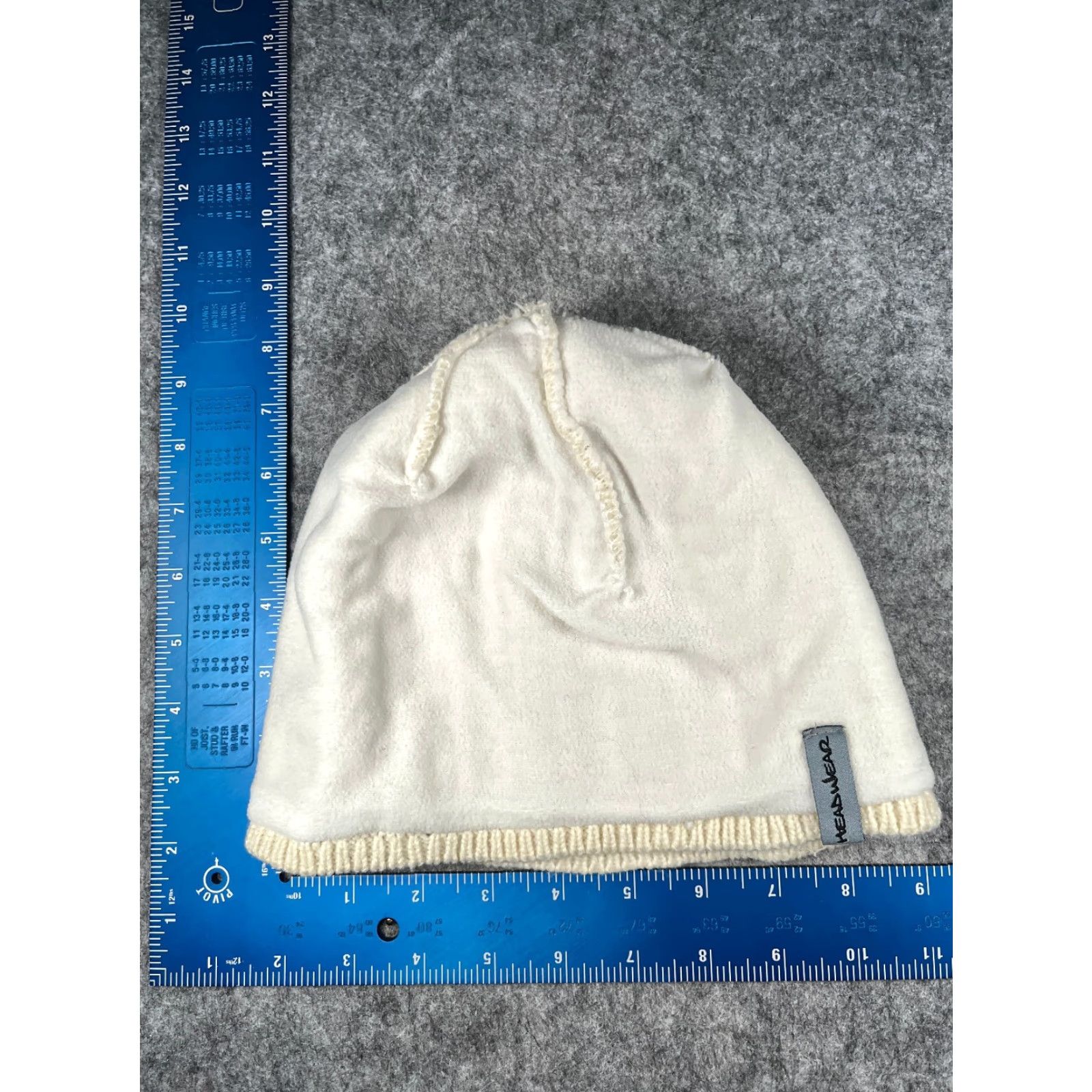 Vintage Fur Headwear Beanie Toque Women One Size Ivory Knit Acrylic Polyester Lined Size ONE SIZE - 5 Thumbnail