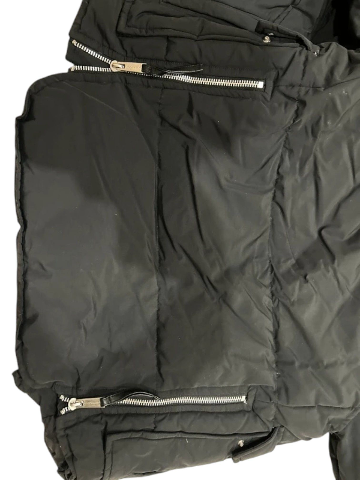 Dsquared2 Dsquared² Black Puffer Parka with Fur Trim and Moose Patch Size US M / EU 48-50 / 2 - 4 Thumbnail