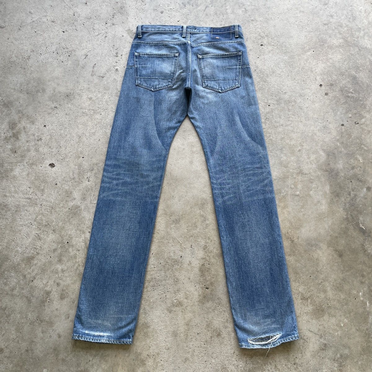 Japanese Brand Vintage Japanese Selvedge Jeans Distressed Pants Faded W30 Size US 32 / EU 48 - 2 Thumbnail