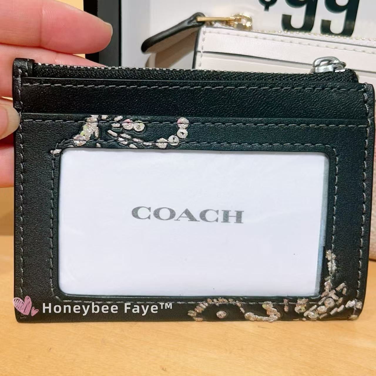 Coach Mini Skinny Id Case With Butterfly Print CCM78 Size ONE SIZE - 2 Thumbnail
