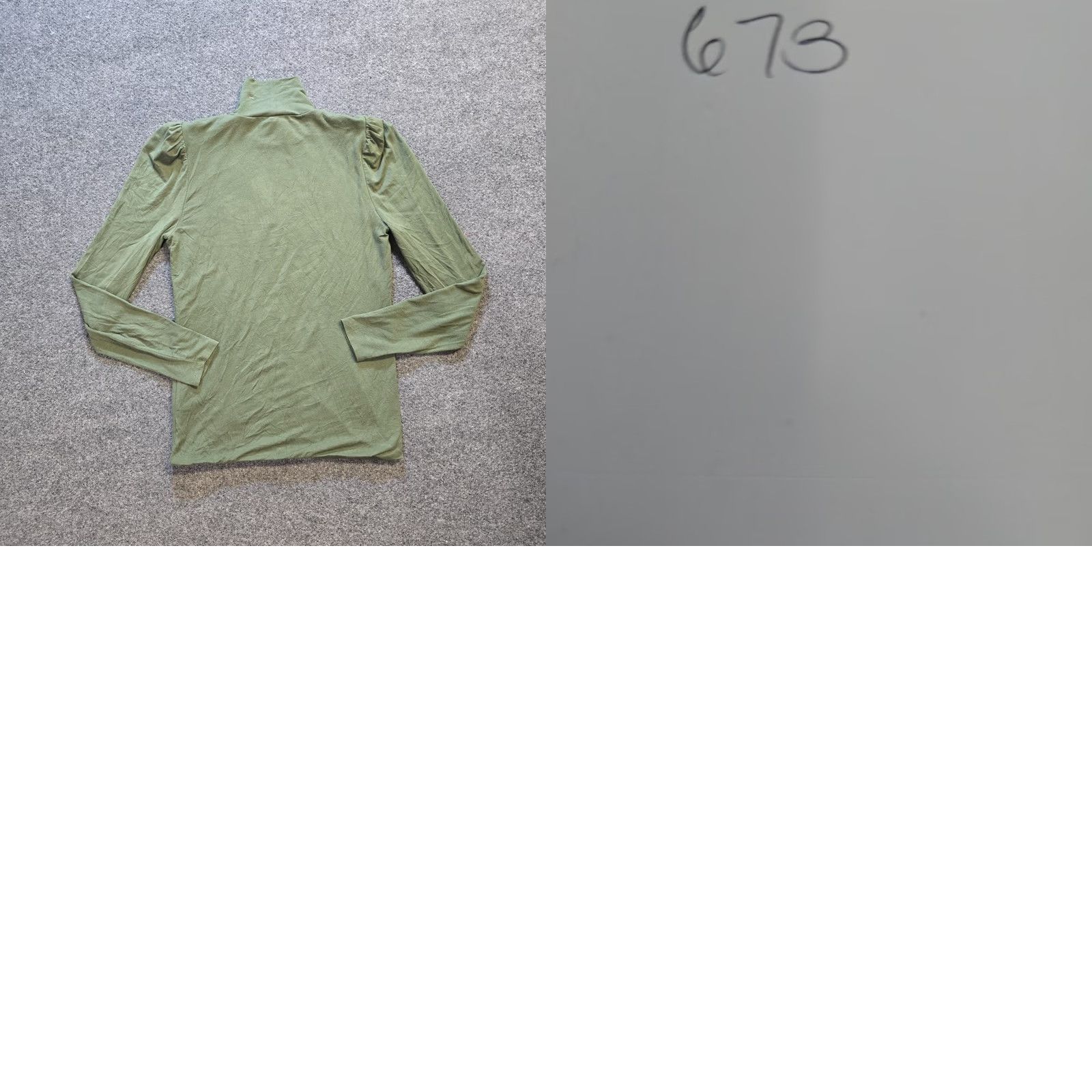 J.Crew J.CREW Top Womens Size Small Green Form Knit Turtleneck Long Sleeve Layer Casual Shirt Size S / US 4 / IT 40 - 8 Thumbnail