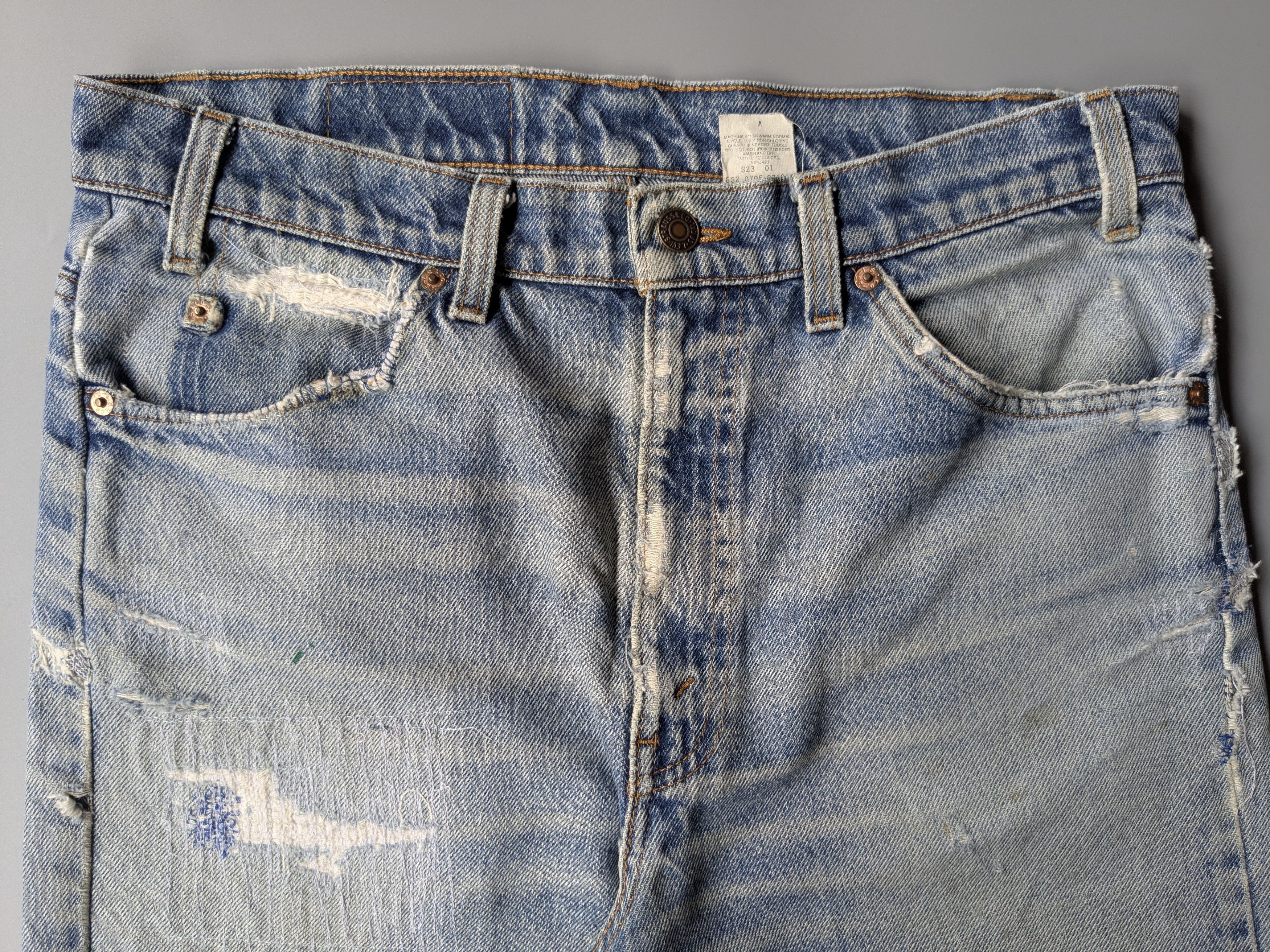 Levi's Vintage Clothing Vintage Levi's 505 Orange tag distressed shortpant Size US 33 - 3 Thumbnail
