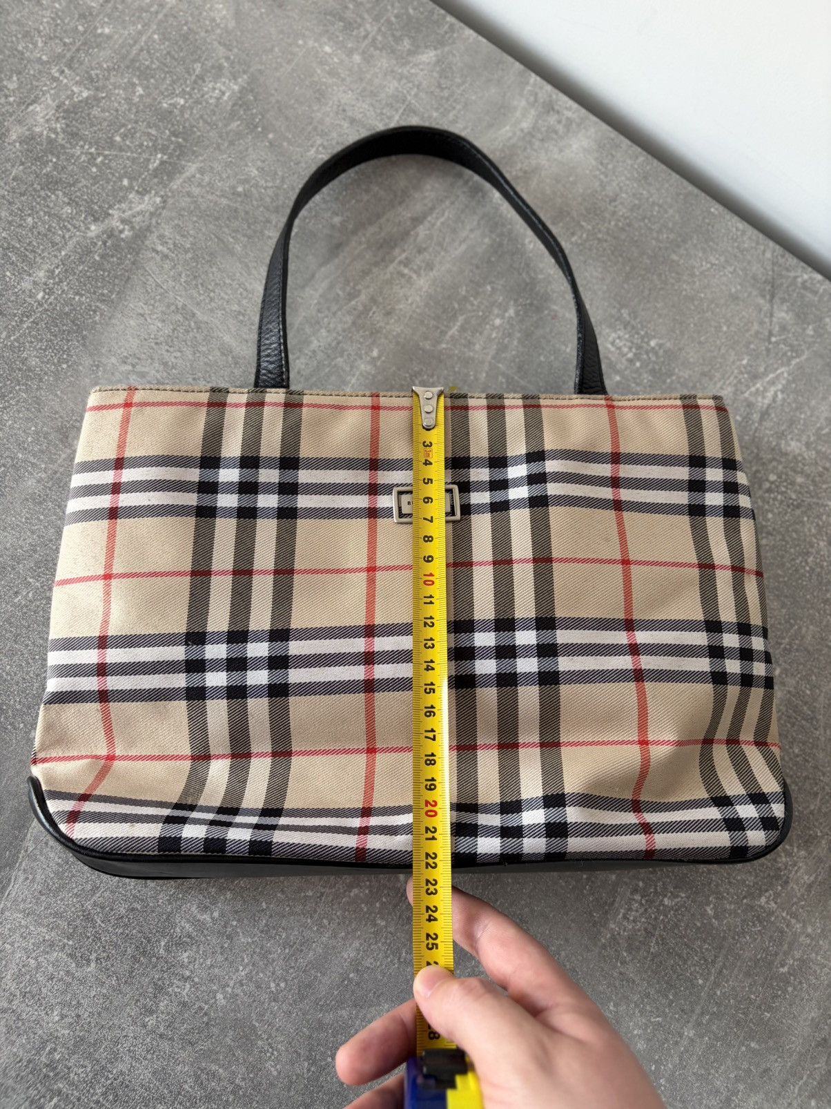 Burberry Rare Burberry Blue Label Tote Nova Check Beige Canvas Bag Size ONE SIZE - 24 Thumbnail