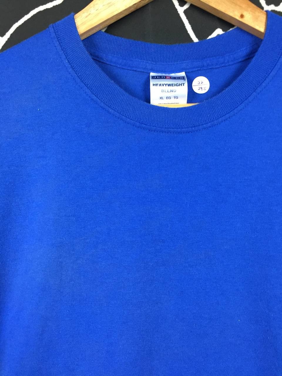 Jerzees × Vintage Vtg Jerzees Heavyweight Blend Plain Blank Casual Tee Size US XL / EU 56 / 4 - 4 Thumbnail