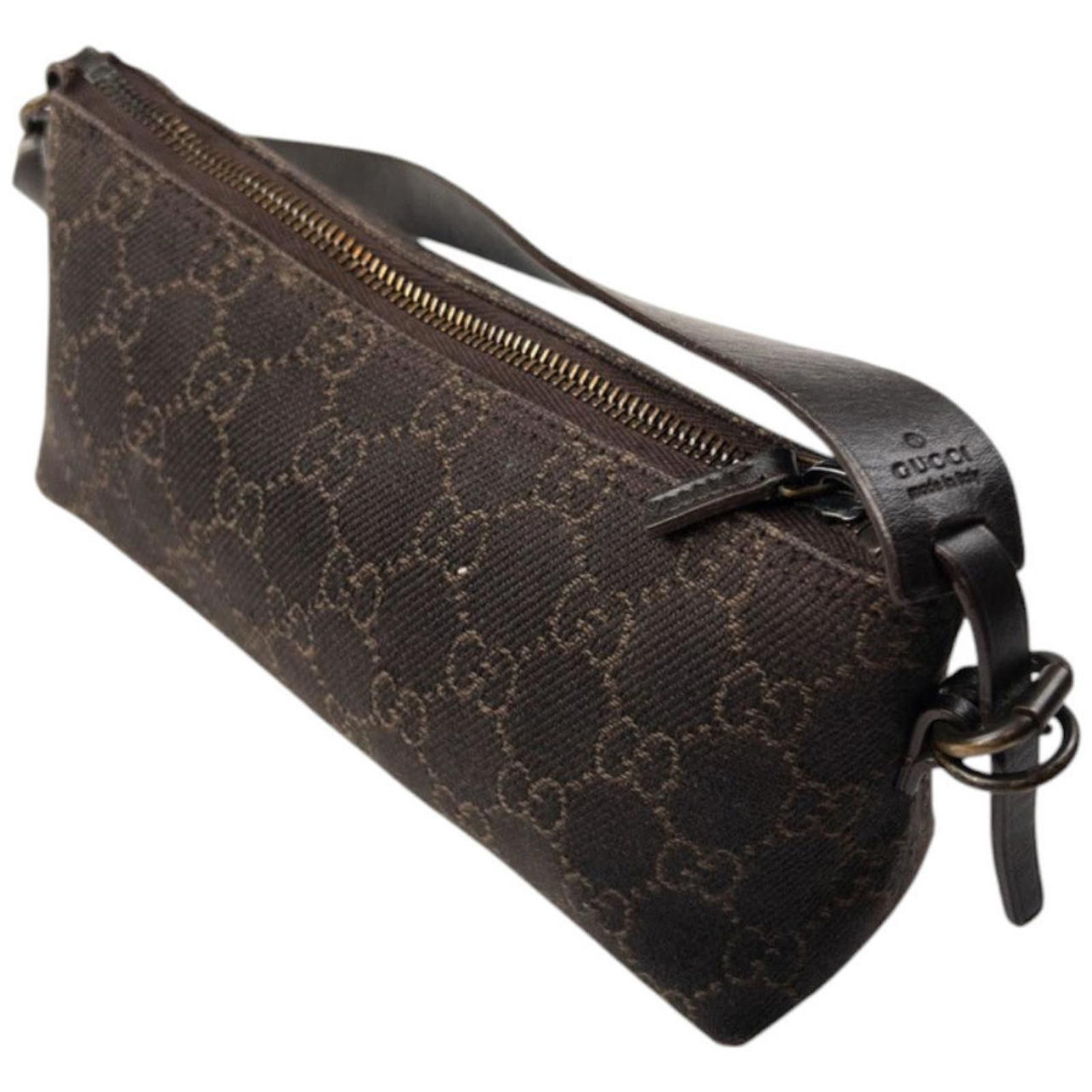 Gucci Vintage Gucci Monogram Mini Baguette Shoulder Bag Size ONE SIZE - 7 Thumbnail