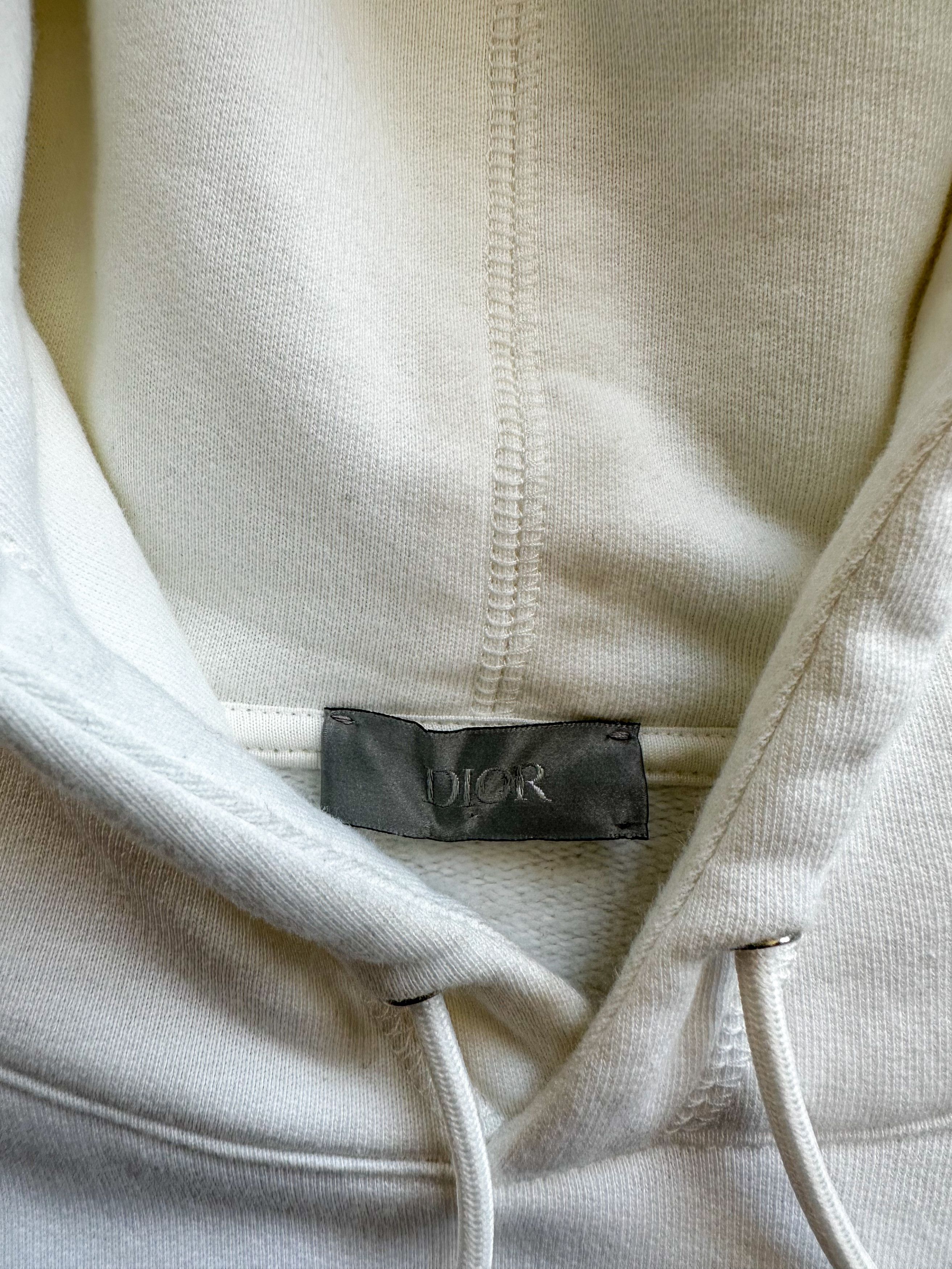 Dior × Stussy Dior Stussy White Shock The World Hoodie Size US XL / EU 56 / 4 - 3 Thumbnail