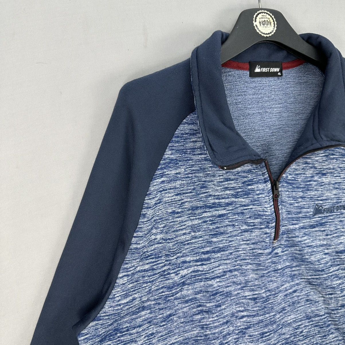 Japanese Brand First Down Men Outdoorwear Big Size Pullover Longsleeve Size US XL / EU 56 / 4 - 2 Thumbnail