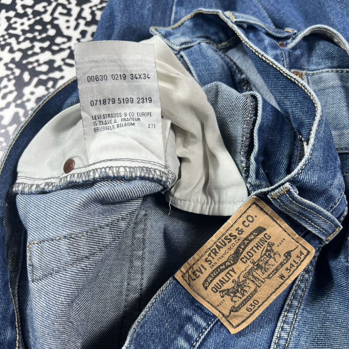 Levi's Vintage Clothing 34x34 Levis 630 Vintage Y2K Denim Jeans Casual Retro Style Size US 34 / EU 50 - 13 Thumbnail