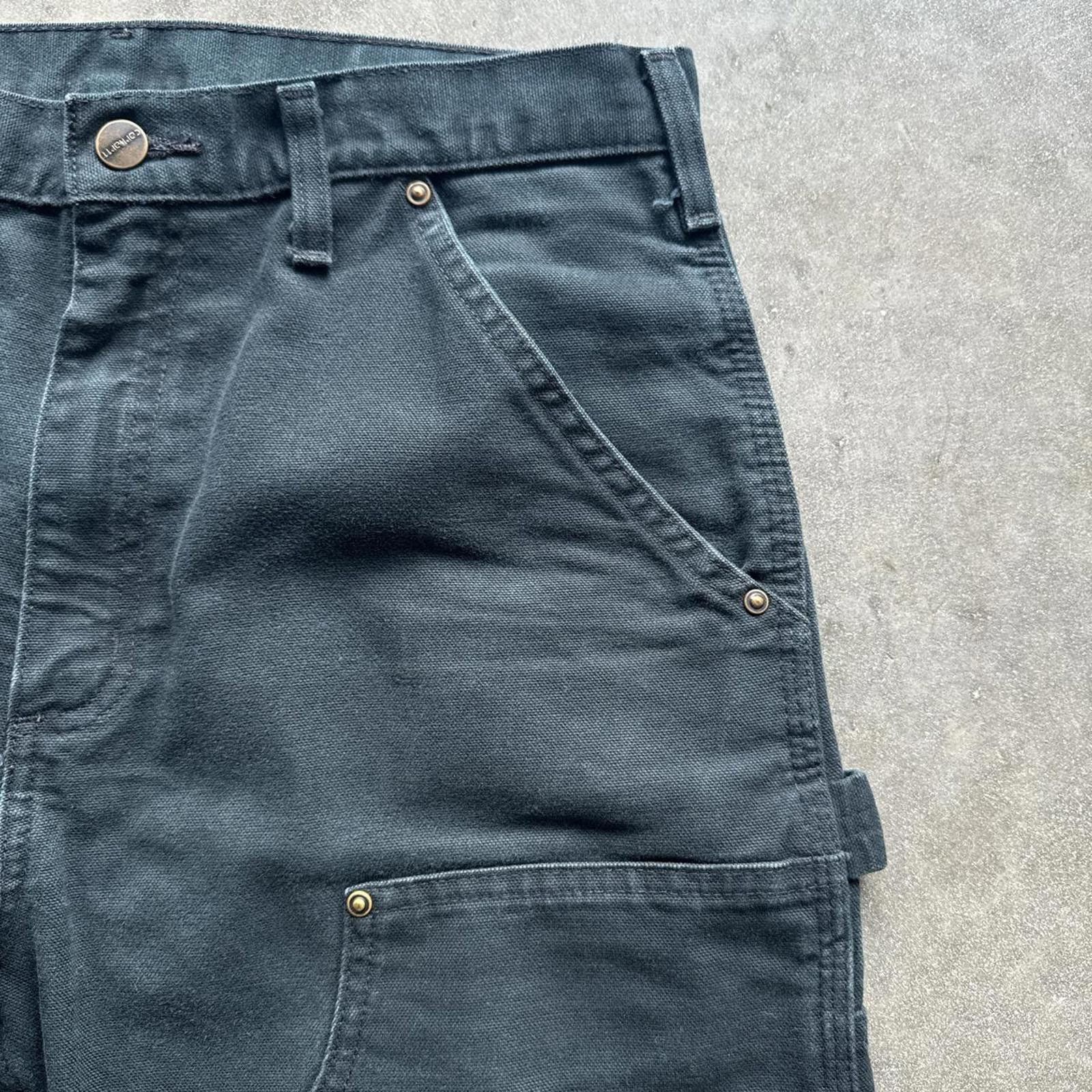 Carhartt Black Carhartt Carpanter Double Knee Vintage Y2k Cargo Pants Size US 31 - 4 Thumbnail