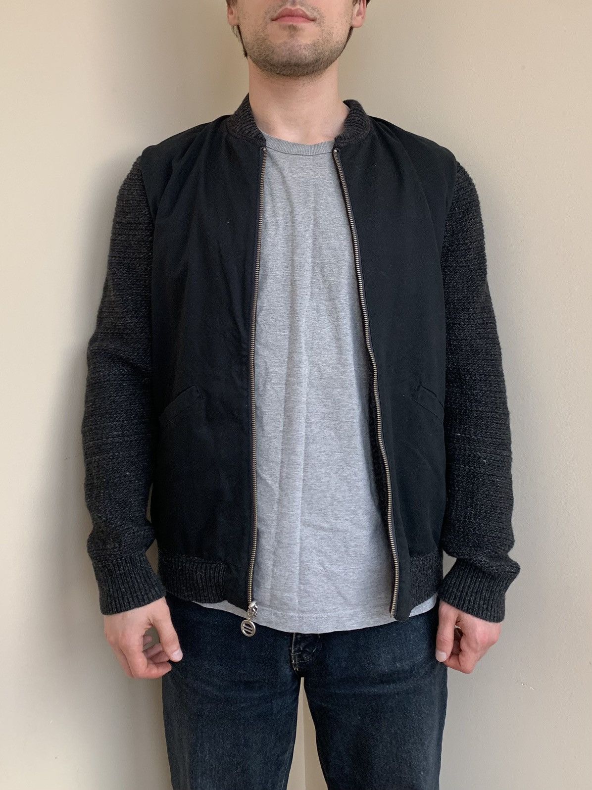 Folk Folk Wool Nylon Rib Knit Reversible Zip Jacket Size 3 Size US M / EU 48-50 / 2 - 5 Thumbnail
