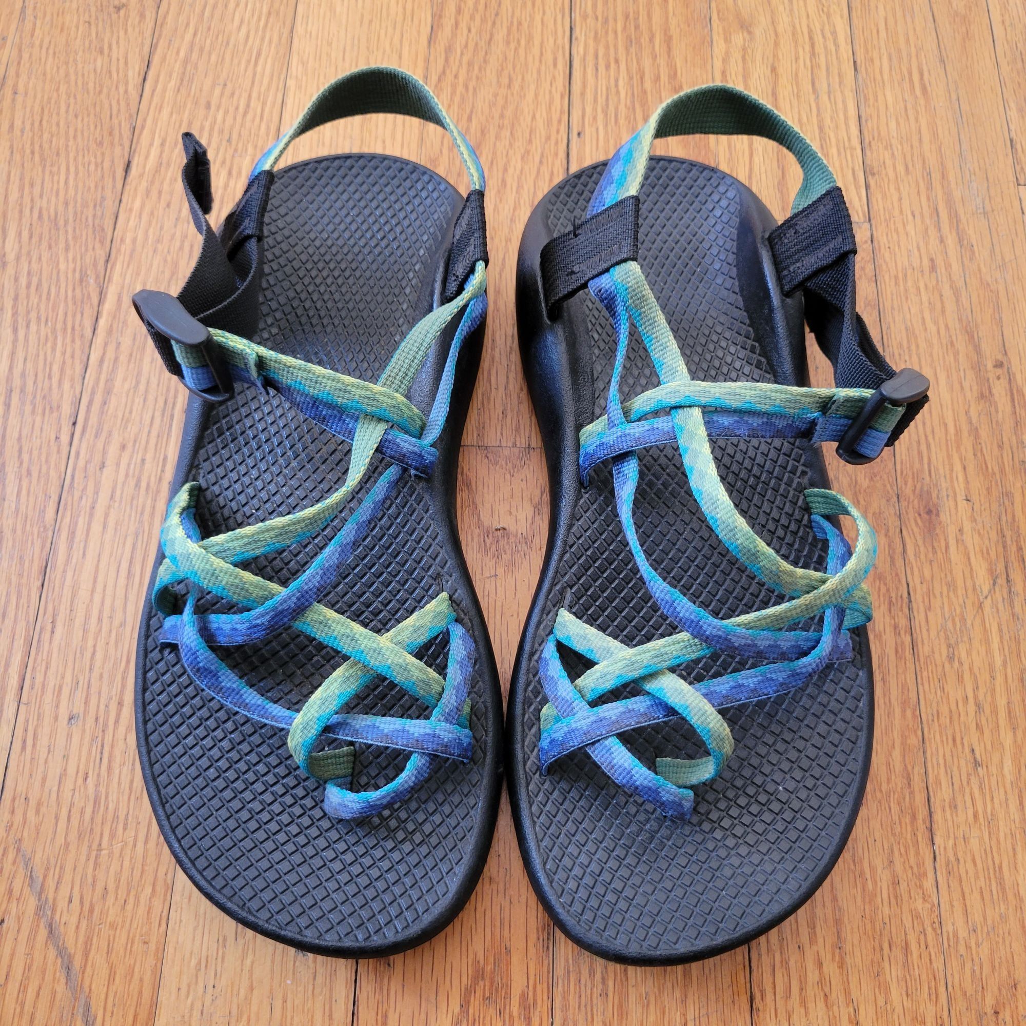 Chaco Chaco 9 Z/2 Classic Sandals Blue Green Vibram Sole Adjustabl Size US 9 / IT 39 - 2 Thumbnail