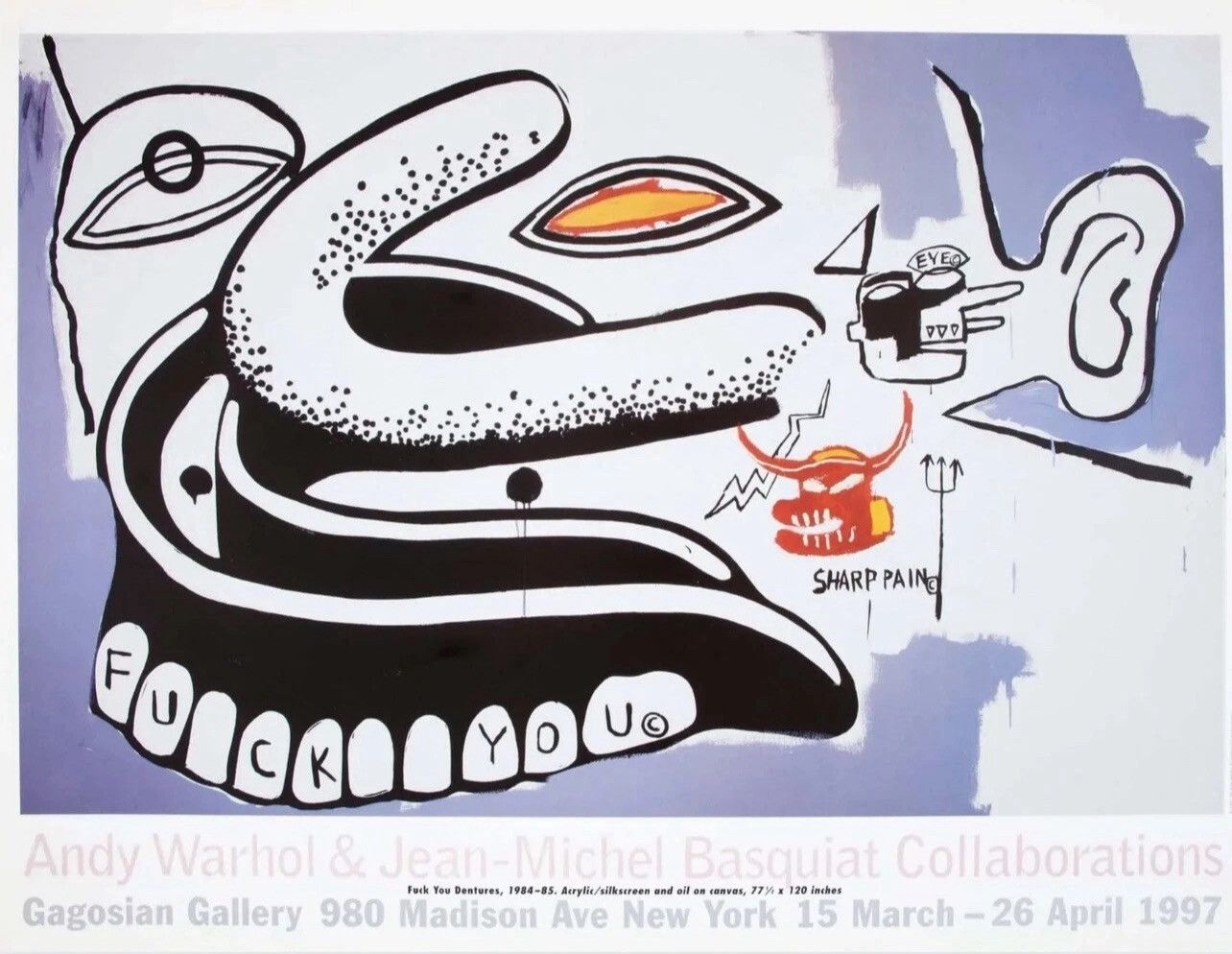 Jean-Michel Basquiat JEAN MICHEL BASQUIAT X WARHOL POP AET EXHIBITION PRINT Size ONE SIZE - 4 Thumbnail