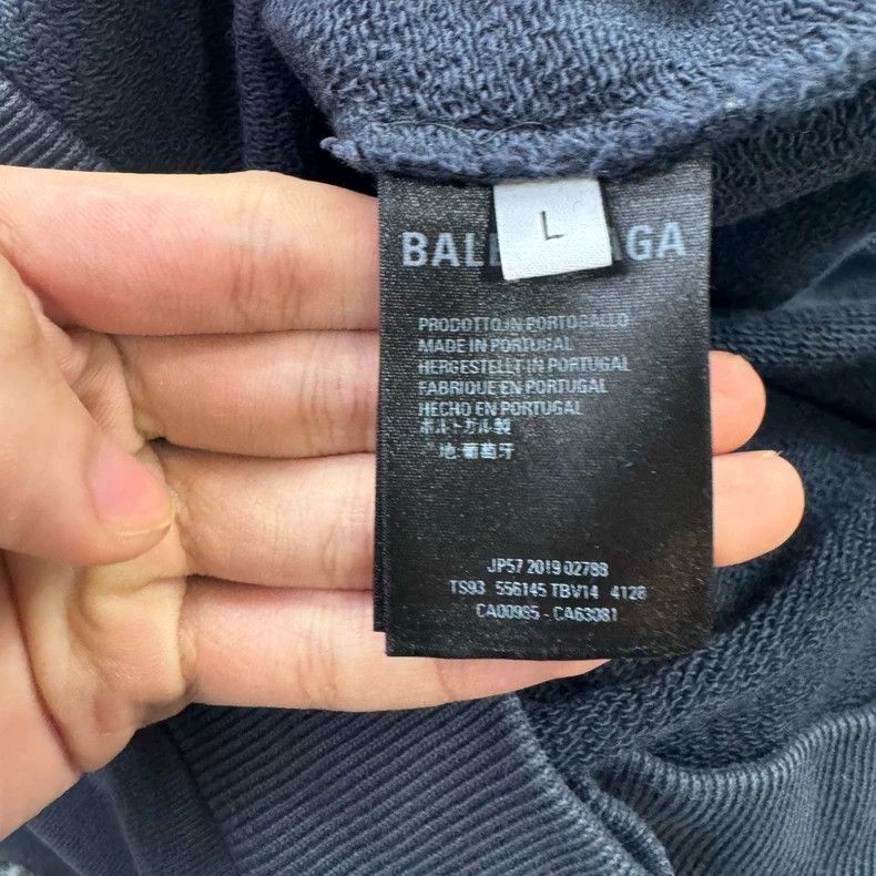 Balenciaga Balenciaga Coke sweater navy blue Size US L / EU 52-54 / 3 - 9 Thumbnail