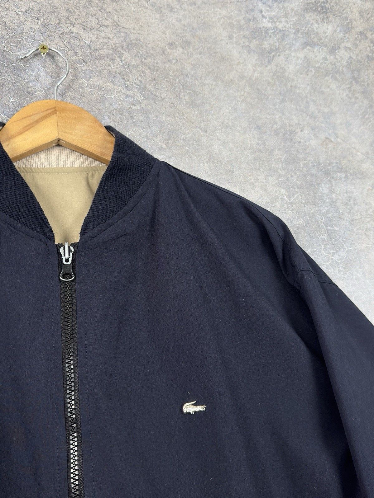 Lacoste Lacoste Vintage Reversible 2-Sides Bomber Jacket Size US XL / EU 56 / 4 - 4 Thumbnail