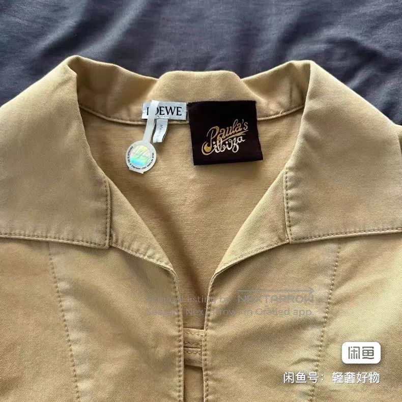 Loewe LOEWE Paulas Ibiza Series Long Sleeve Shirt with Chest Poc Size US L / EU 52-54 / 3 - 7 Thumbnail