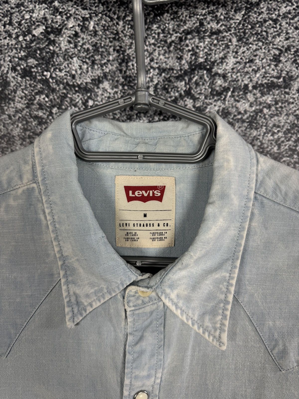 Levi's Levi’s Long Sleeve Denim Shirt Snap Button Blue Size M Size US M / EU 48-50 / 2 - 7 Thumbnail
