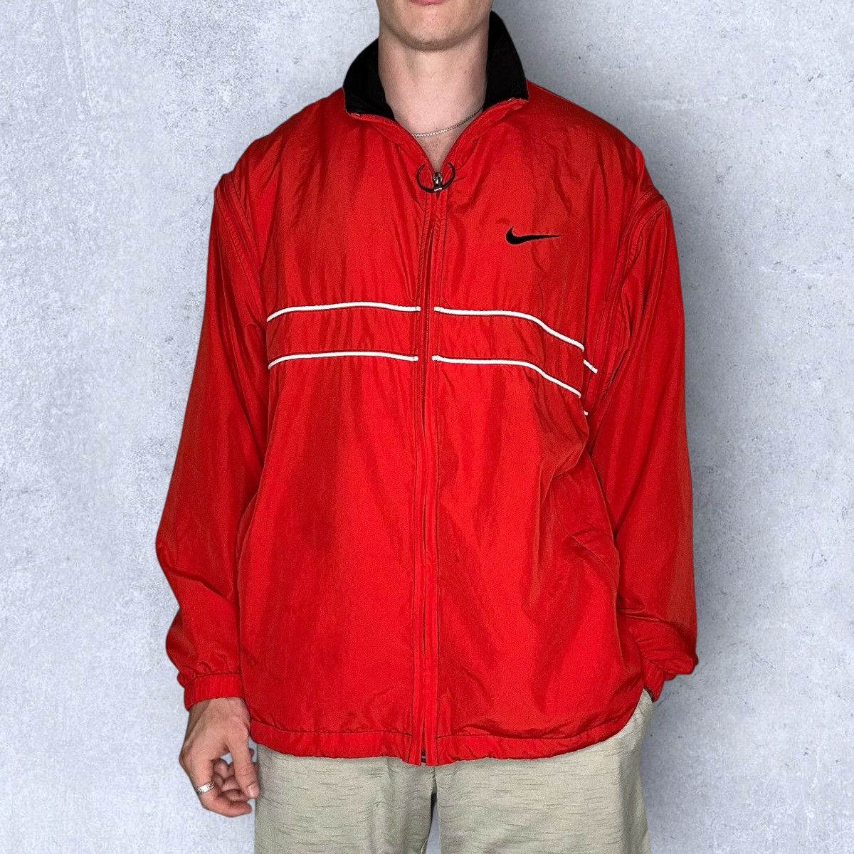 Nike Vintage Nike Agassi windbreaker jacket Size US L / EU 52-54 / 3 - 2 Thumbnail