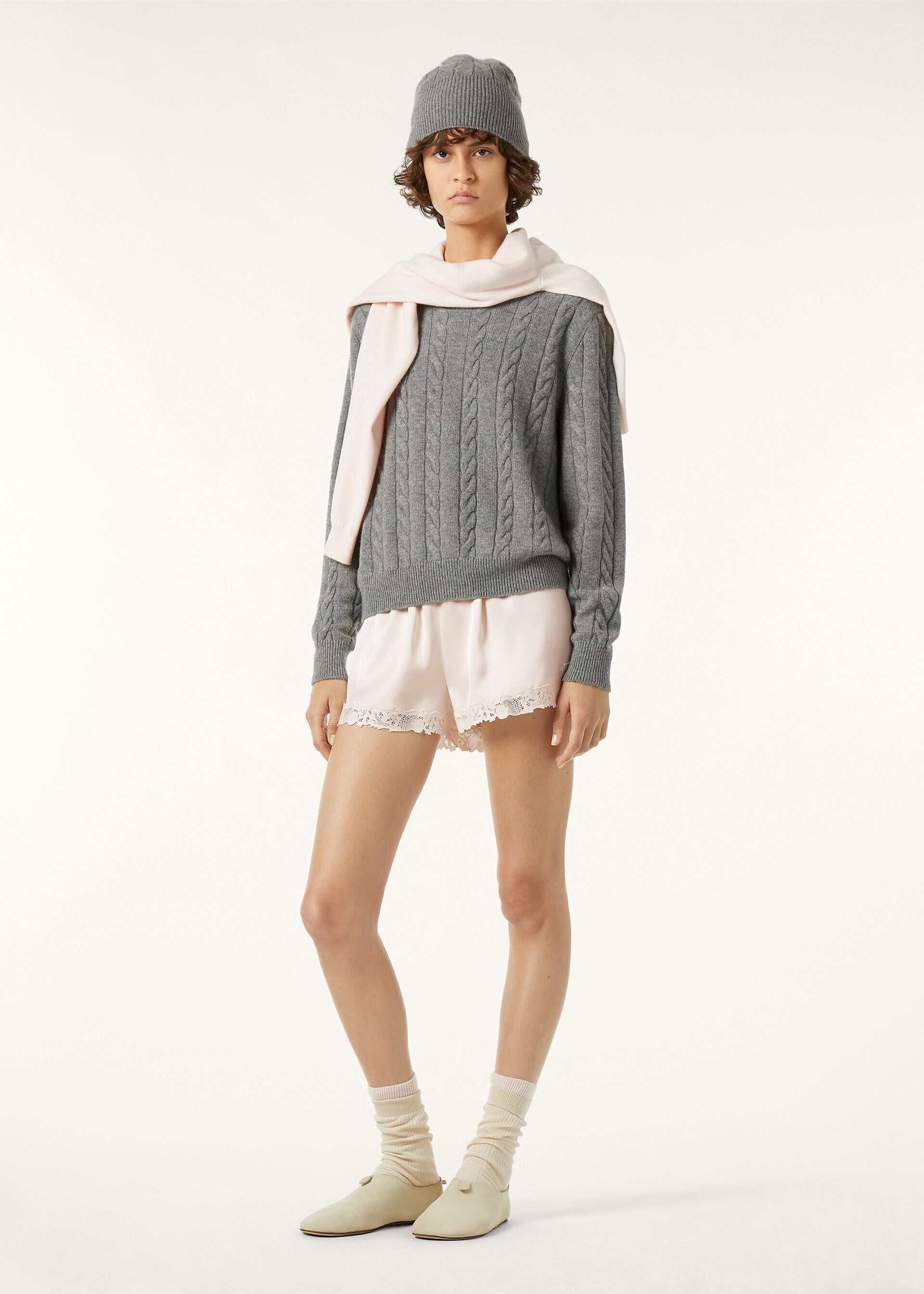Loro Piana os11x0426 FAQ4509 Cedar Crewneck Sweater in Glacier Sky Size M / US 6-8 / IT 42-44 - 2 Thumbnail