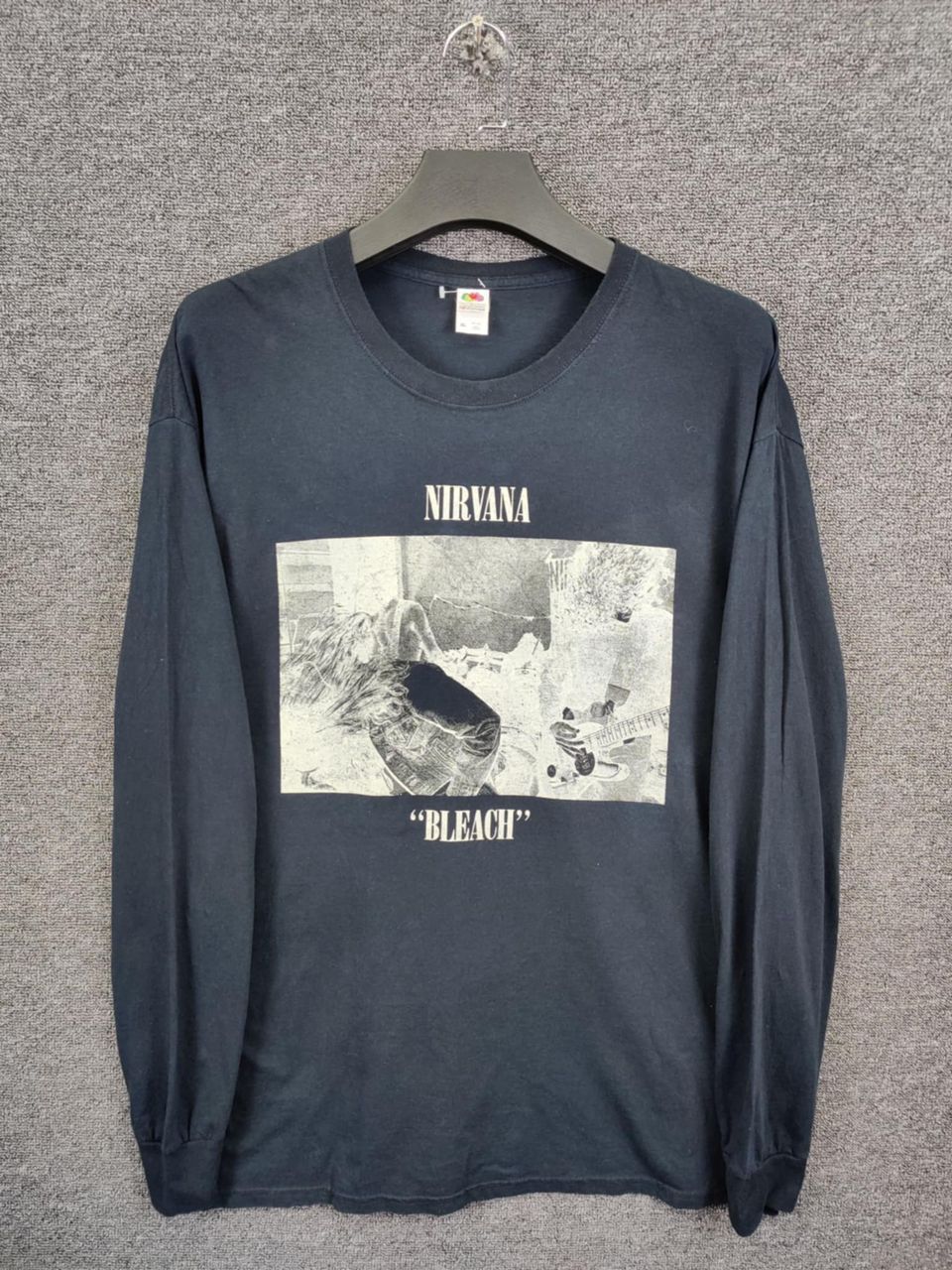 Band Tees Vintage Nirvana Bleach Band Long Sleeve Tee Tshirt Size US XL / EU 56 / 4 - 1 Thumbnail