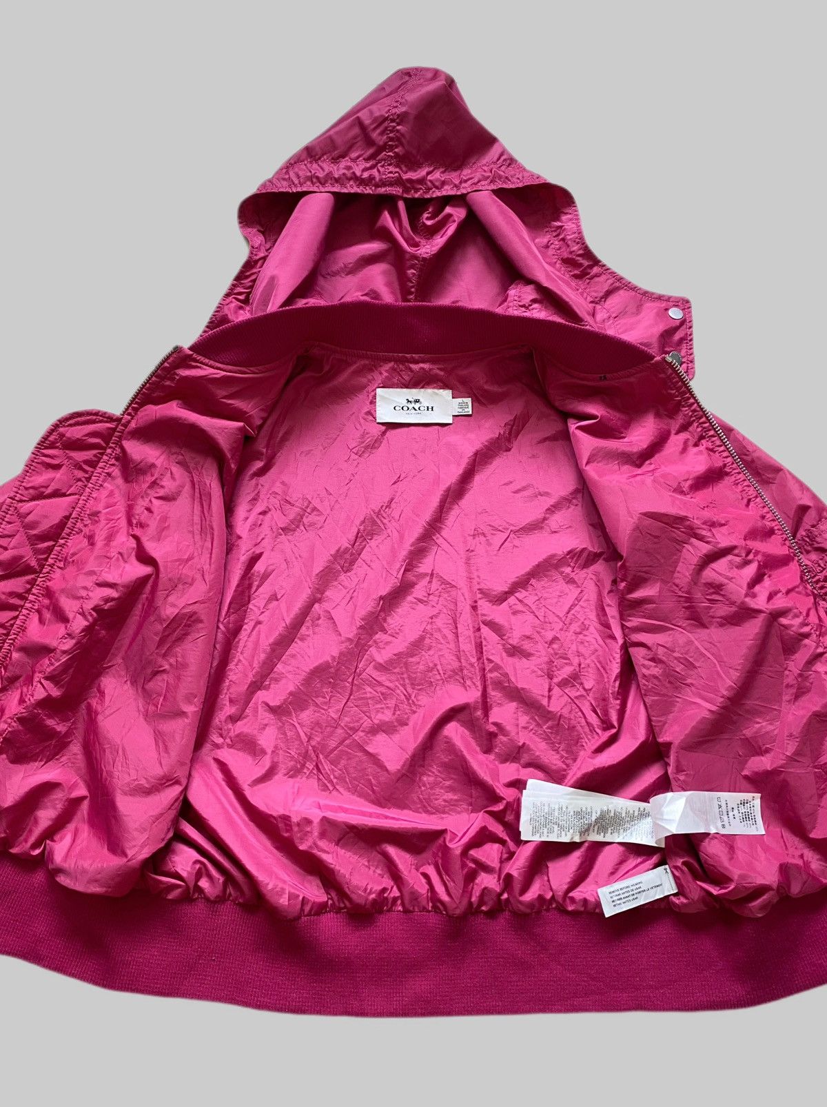 Coach COACH New York Fuschia Pink Ma-1 Style Bombers Size L / US 10 / IT 46 - 9 Thumbnail