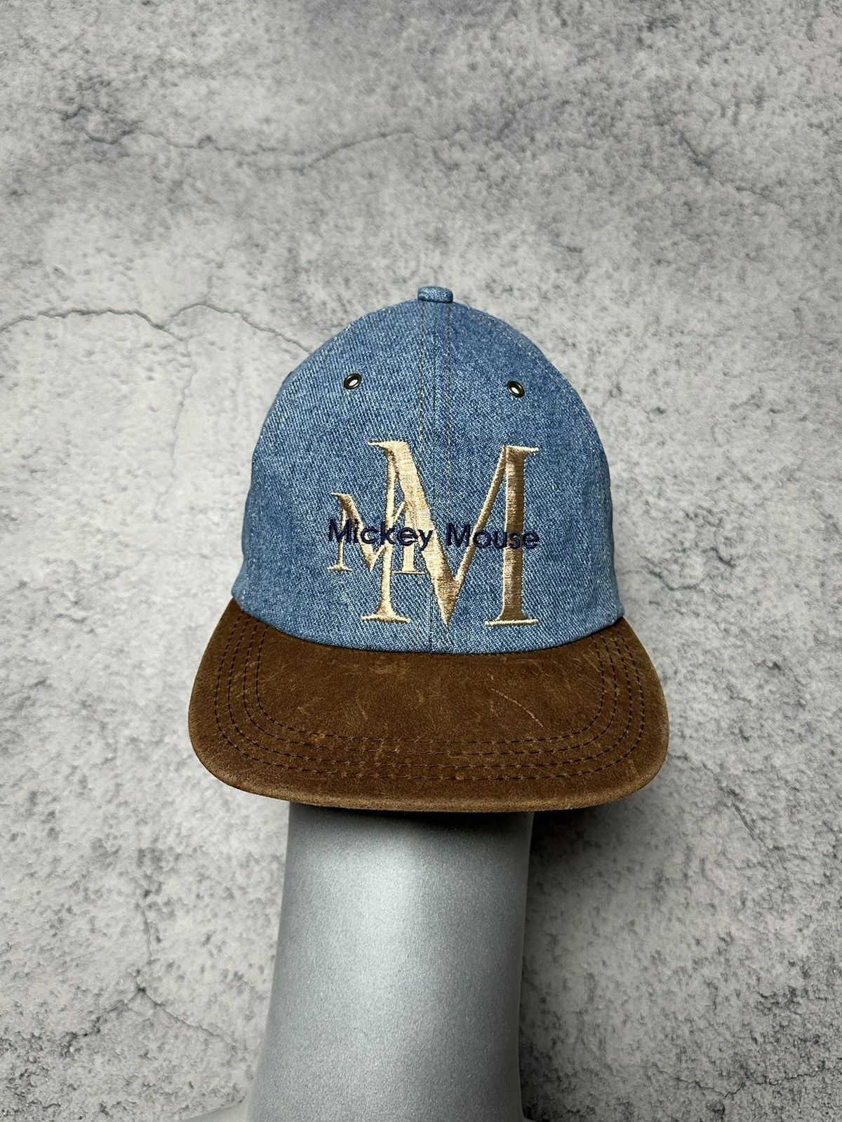 Mickey Mouse Vintage Mickey Mouse Goofys Disney Denim Cap Size ONE SIZE - 1 Thumbnail