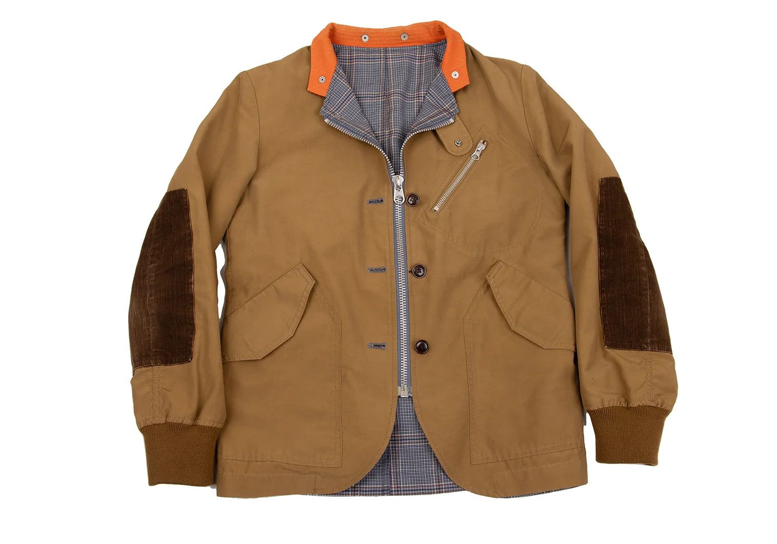 Junya Watanabe Reversible 2-Way Jacket Blouson in Blue and Brown, Size XS Size US XS / EU 42 / 0 - 11 Thumbnail