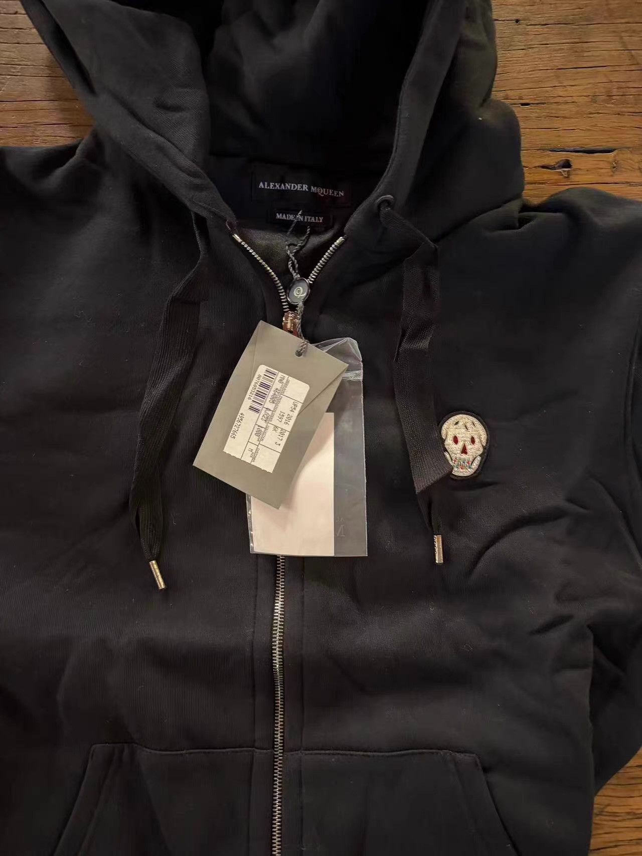 Alexander McQueen Alexander McQueen 17FW black long zip‑up hoodie Ｑ25 Size US M / EU 48-50 / 2 - 1 Thumbnail