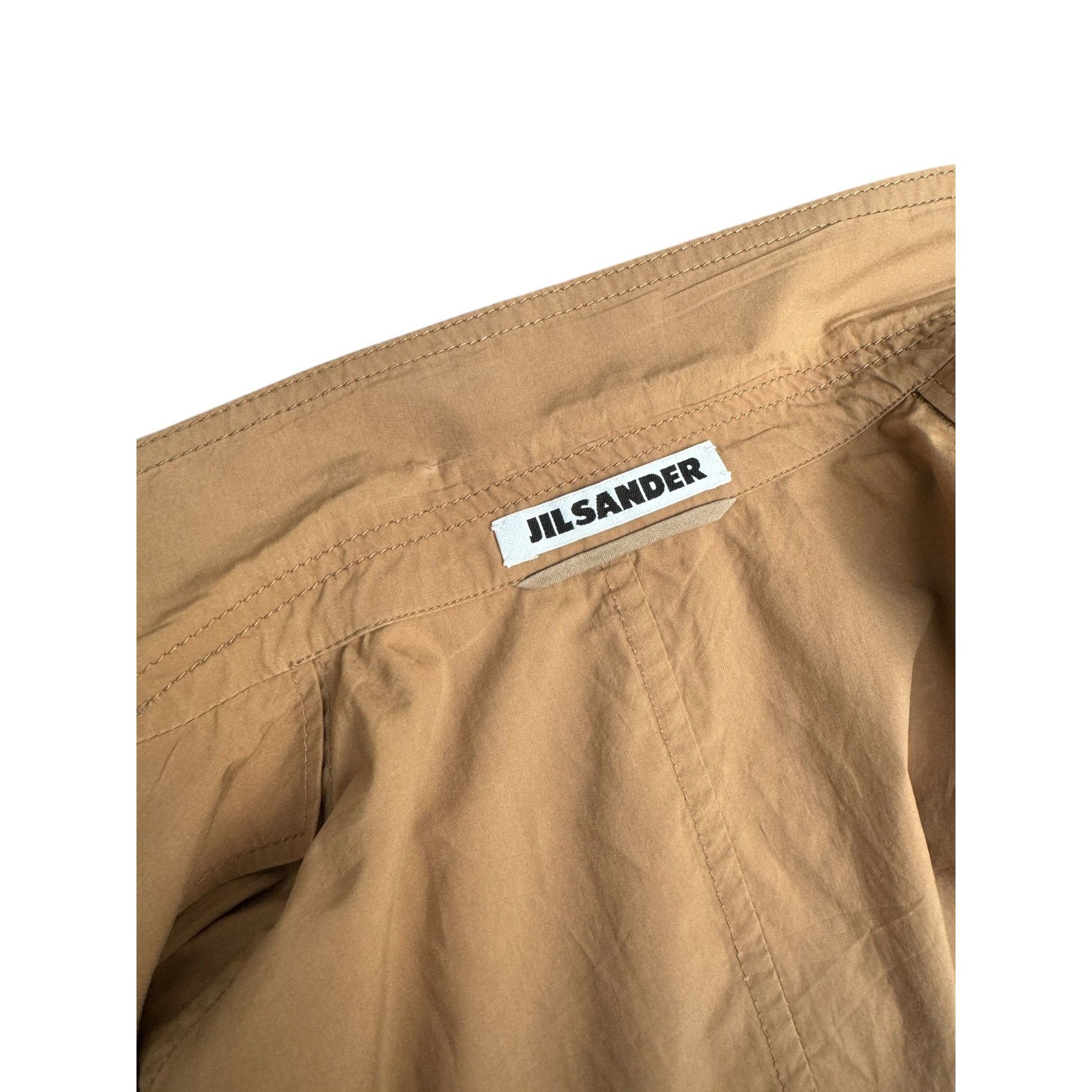 Jil Sander Brown Cotton Blazer Jacket Size S / US 4 / IT 40 - 5 Thumbnail