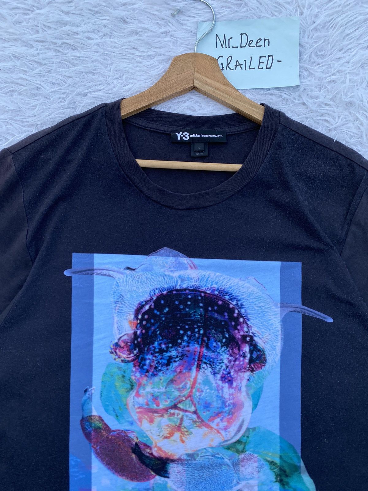 Adidas Rare Adidas Y3 Yohji Yamamoto Tshirt Size US L / EU 52-54 / 3 - 6 Thumbnail