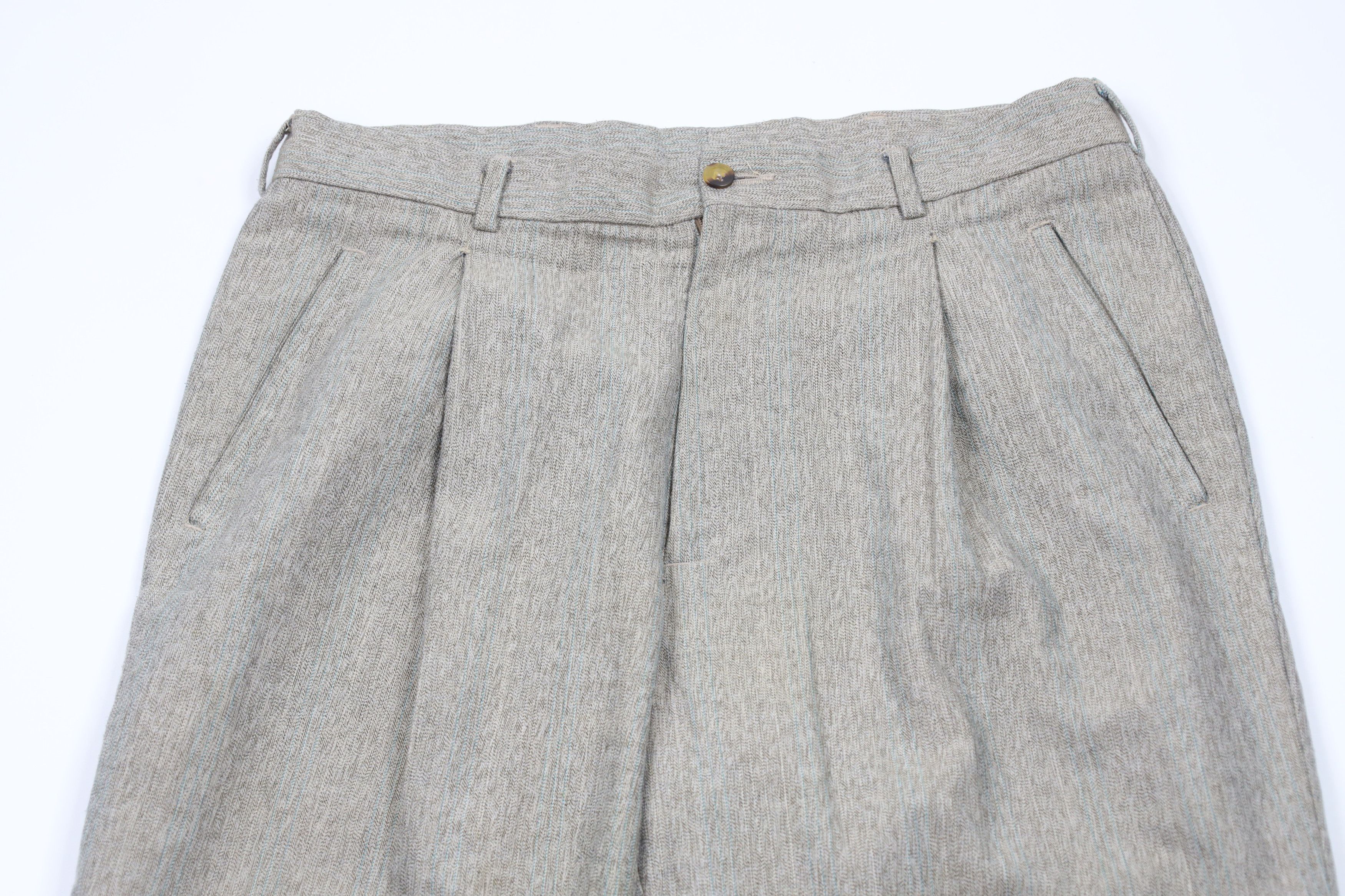 Vintage Vintage 90s Streetwear Pleated Cuffed Chino Pants Trousers Size US 32 / EU 48 - 2 Thumbnail