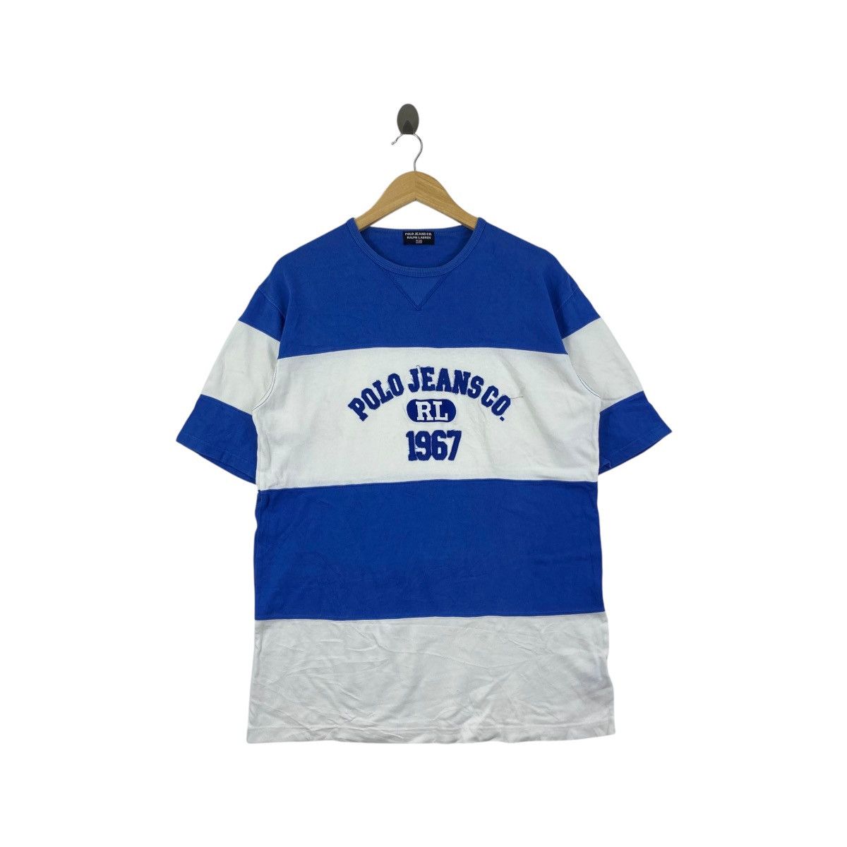 Polo Ralph Lauren Vintage POLO JEANS CO 1966 Ralph Lauren RL Striped Tee Shirt Size US M / EU 48-50 / 2 - 1 Thumbnail