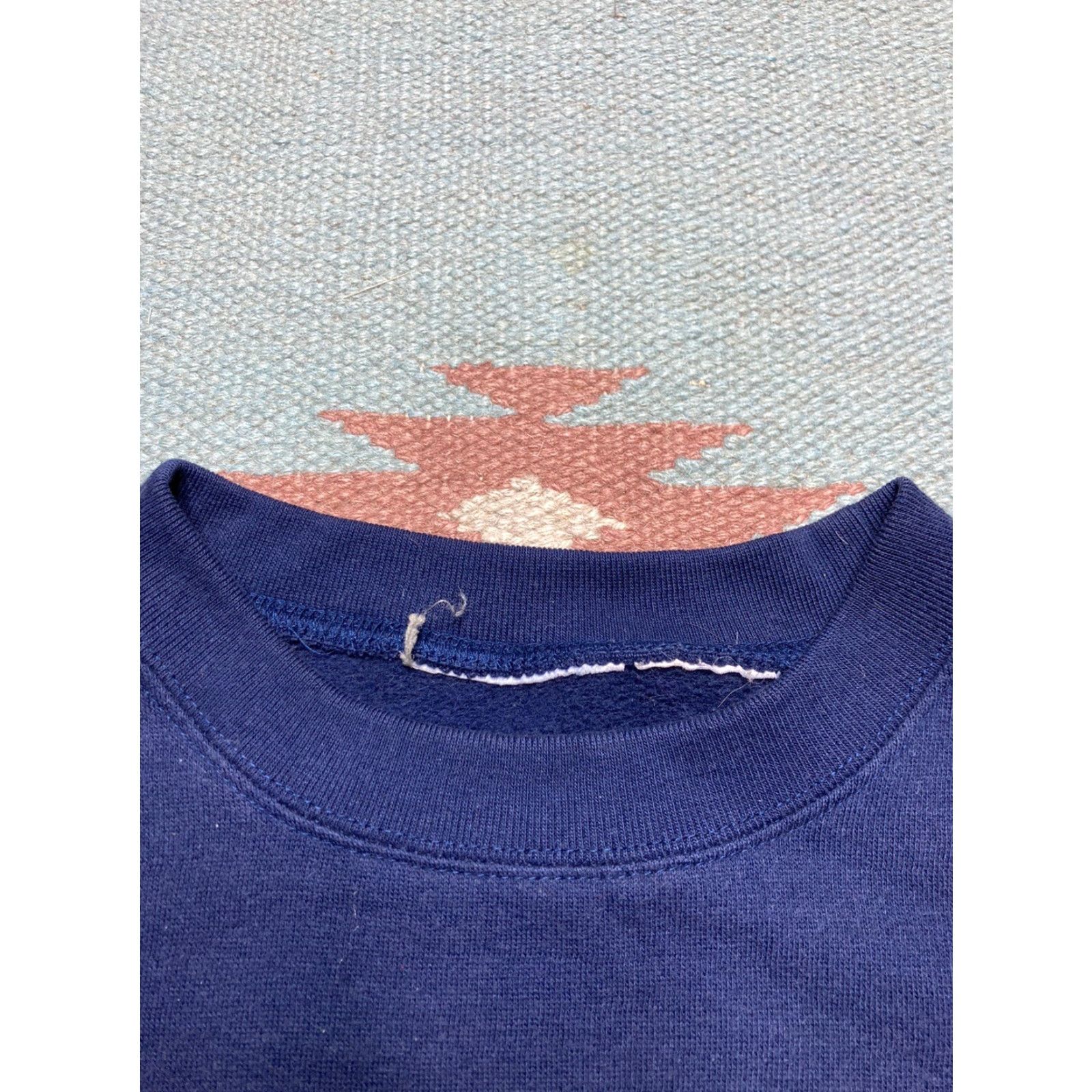 Vintage VINTAGE Men Sweatshirt Crewneck Christmas Santa Reindeer Snow Sleigh Large Blue Pullover Shirt L Size US L / EU 52-54 / 3 - 5 Thumbnail
