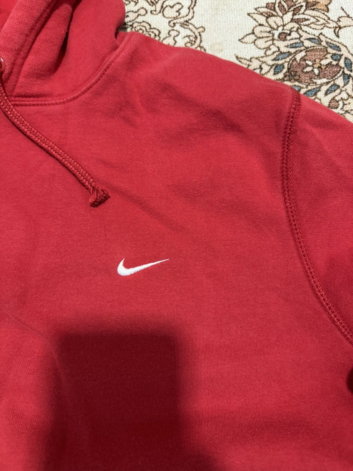 Nike × Vintage Vintage Nike Small Swoosh Hoodie Size US L / EU 52-54 / 3 - 2 Thumbnail