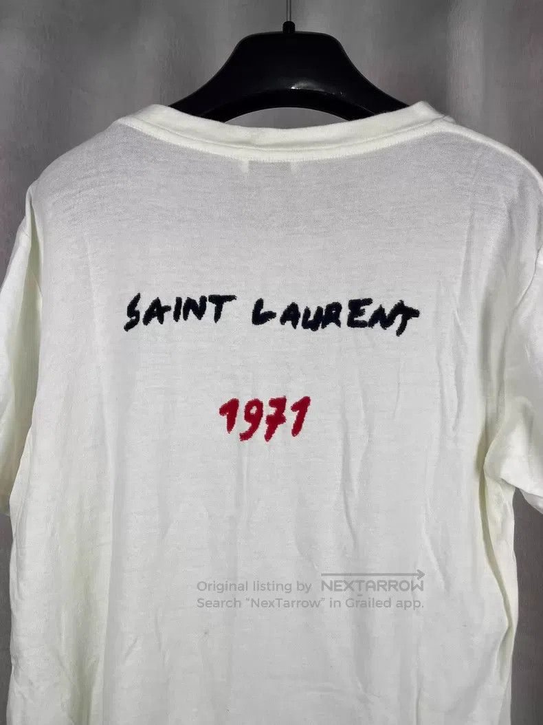 Saint Laurent Paris Saint Laurent Paris Slogan Short Sleeve i Size US XS / EU 42 / 0 - 3 Thumbnail