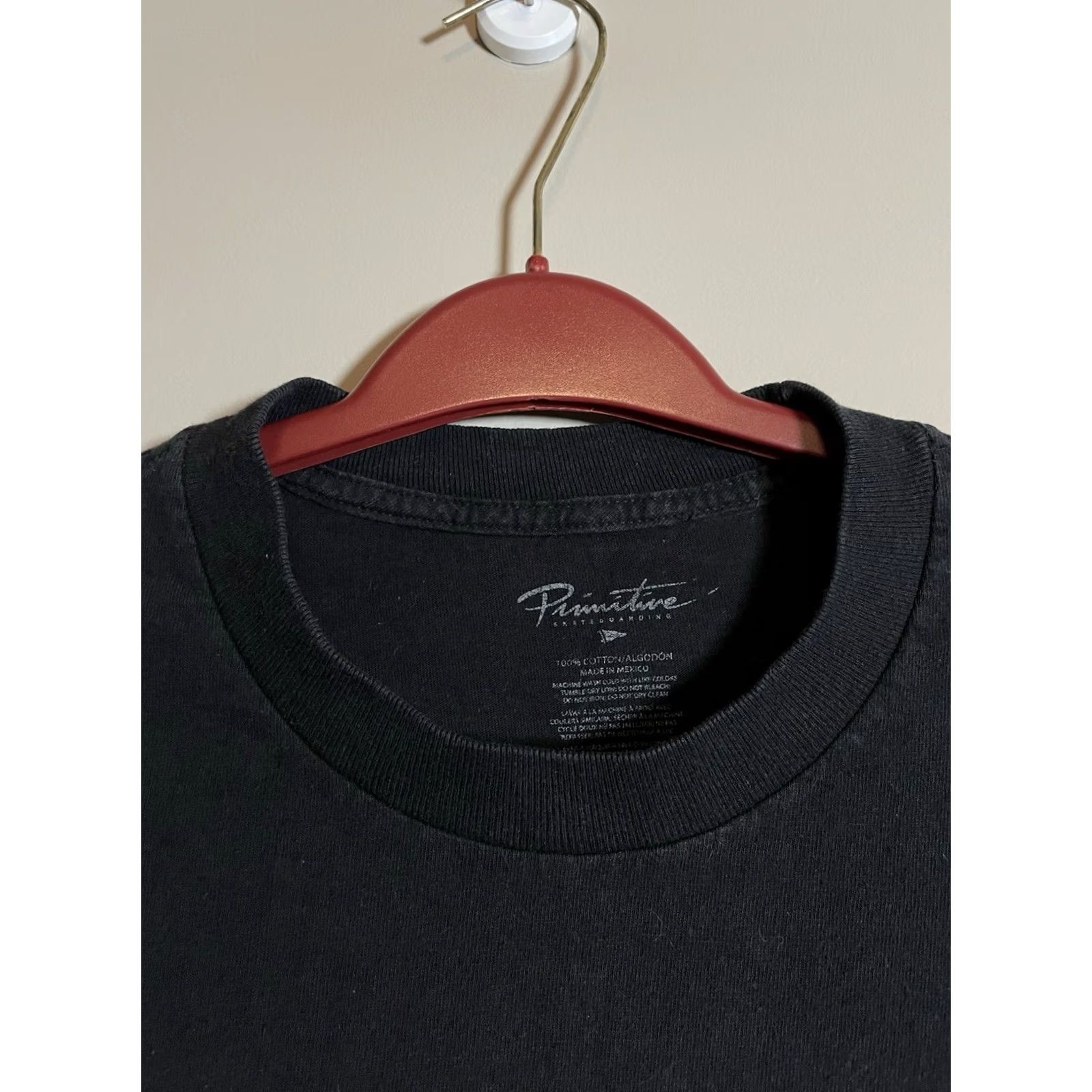 Primitive Primitive Apparel Men T-Shirt Graphic Black Large Run 2000s Cotton Crew Neck Short Sleeve Shirt Mens Size US L / EU 52-54 / 3 - 2 Thumbnail