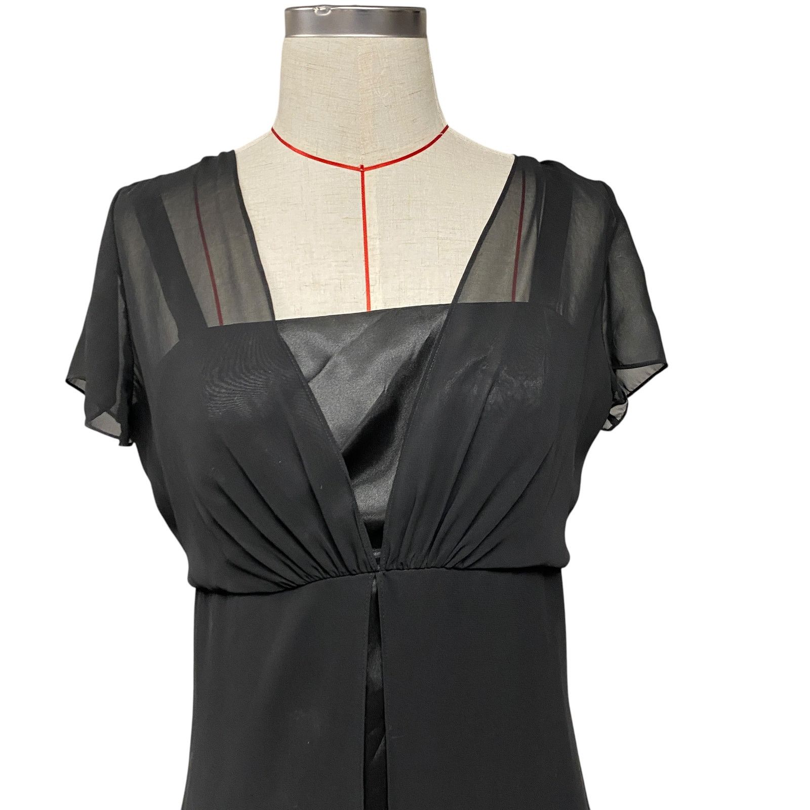 Keith Haring Stage Accents Womens Size 8 Black Short Sleeve Long Dress Size M / US 6-8 / IT 42-44 - 2 Thumbnail
