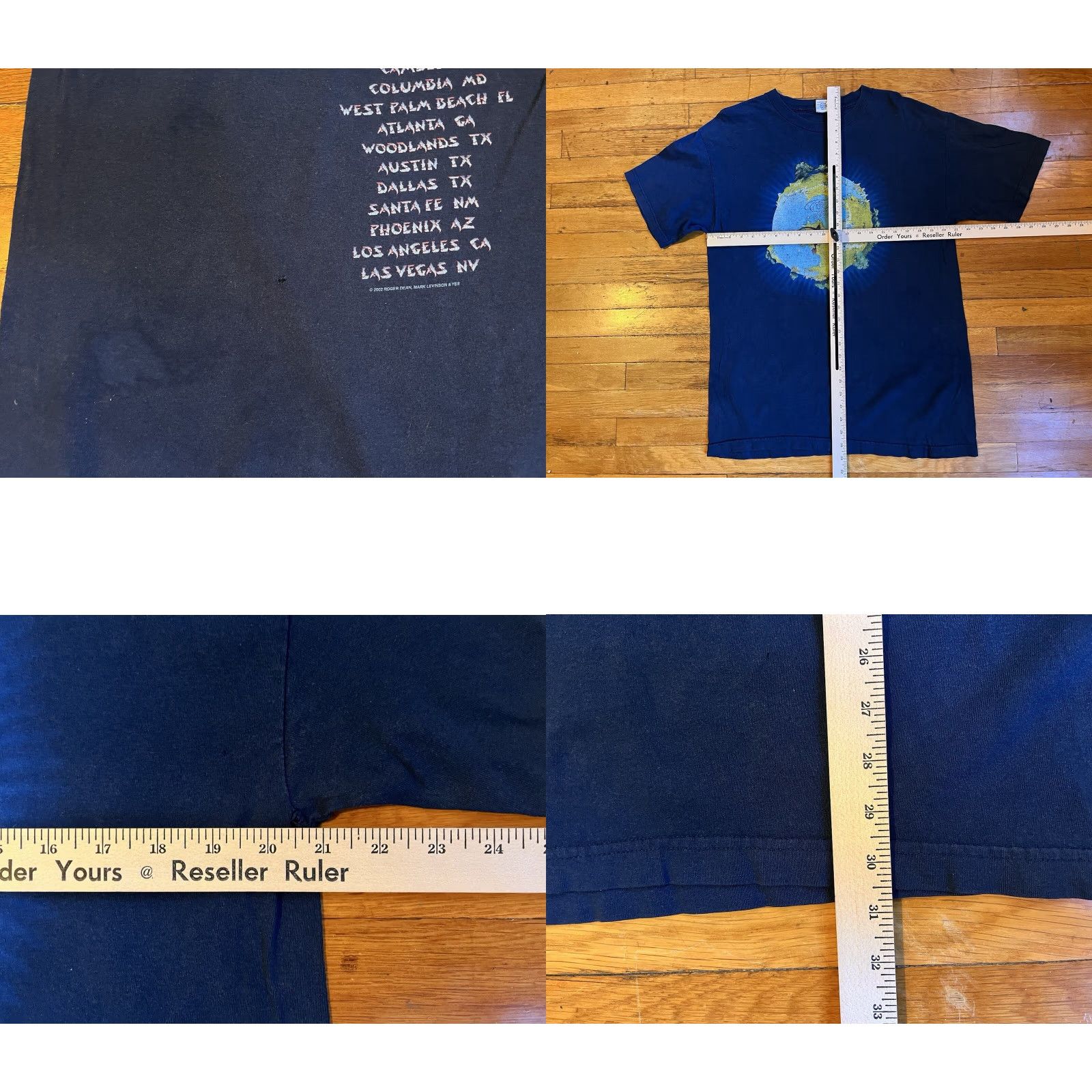 Vintage VINTAGE Yes Fragile Tour 2002 Shirt Men’s Large Blue Hyland T-Shirt Short Sleeve Graphic Print Logo Crew Neck Size US L / EU 52-54 / 3 - 9 Thumbnail