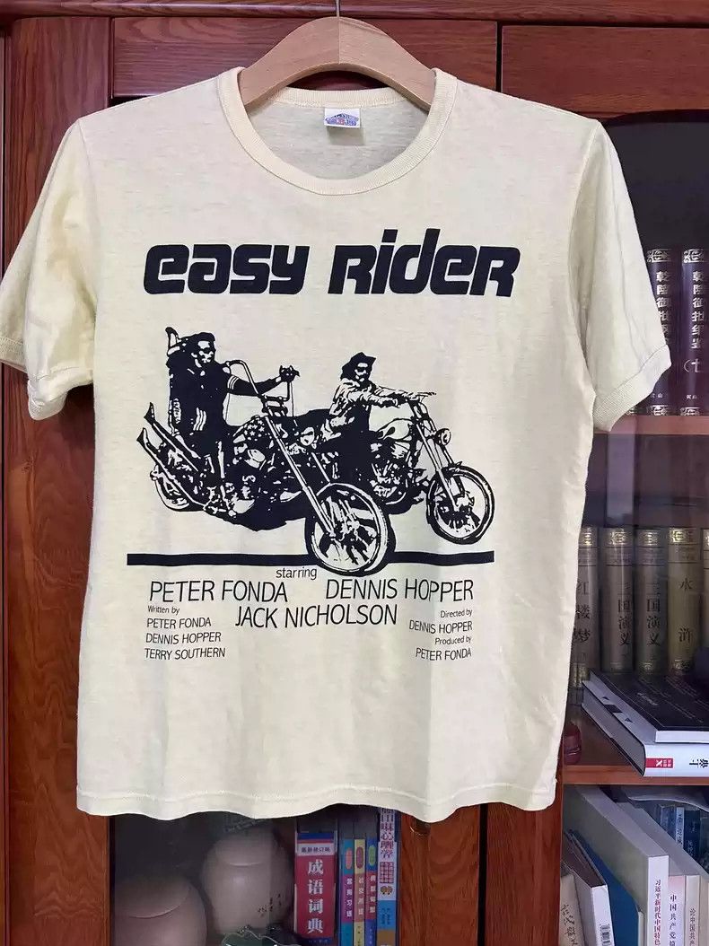 image of Freewheelers Bootleggers T-Shirt Half Sleeve in White, Men's (Size Medium)