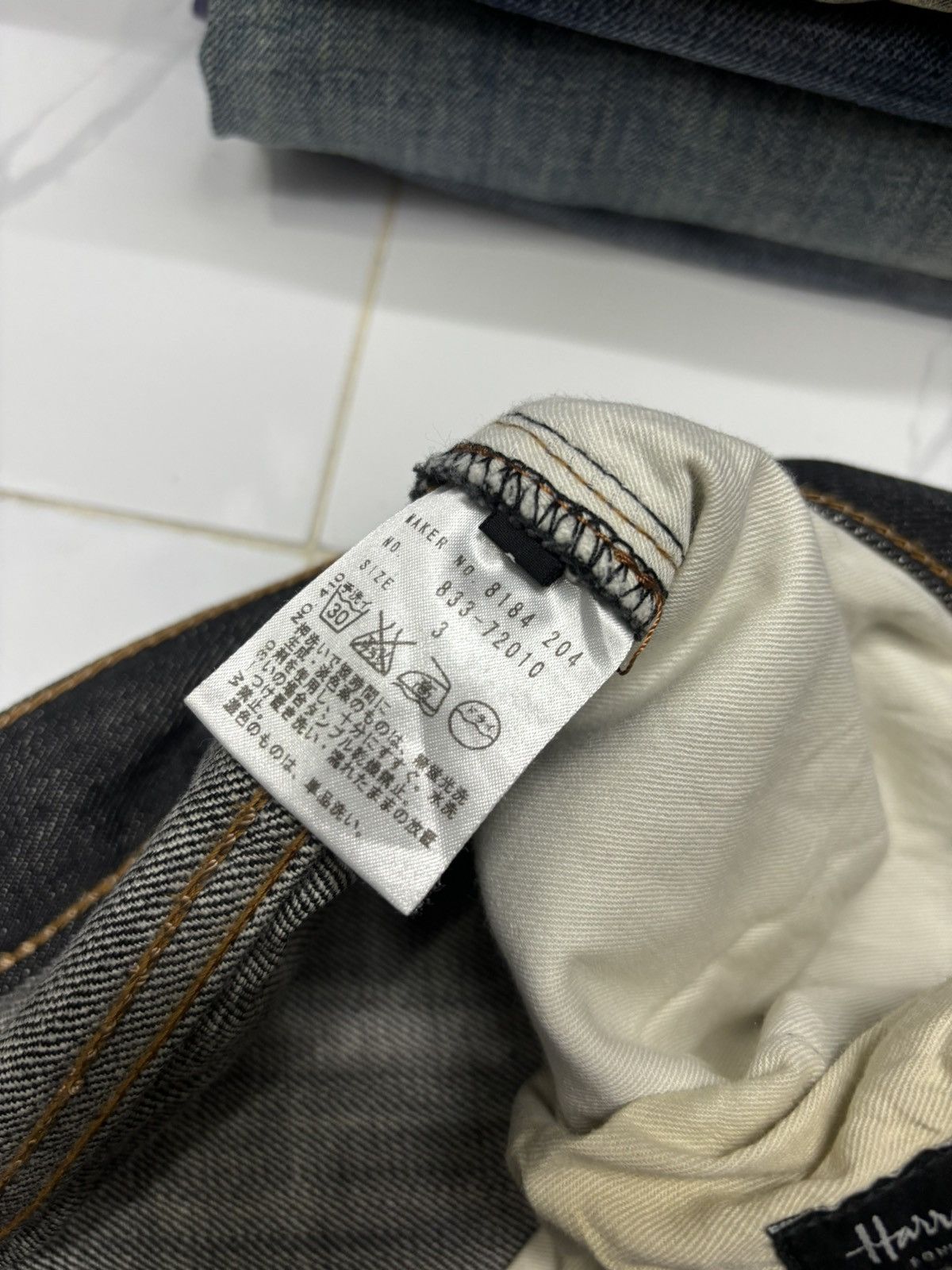 If Six Was Nine HARRODS LONDON BLACK JEANS DISTRESSED DENIM HELMUT LANG Size US 31 - 13 Thumbnail