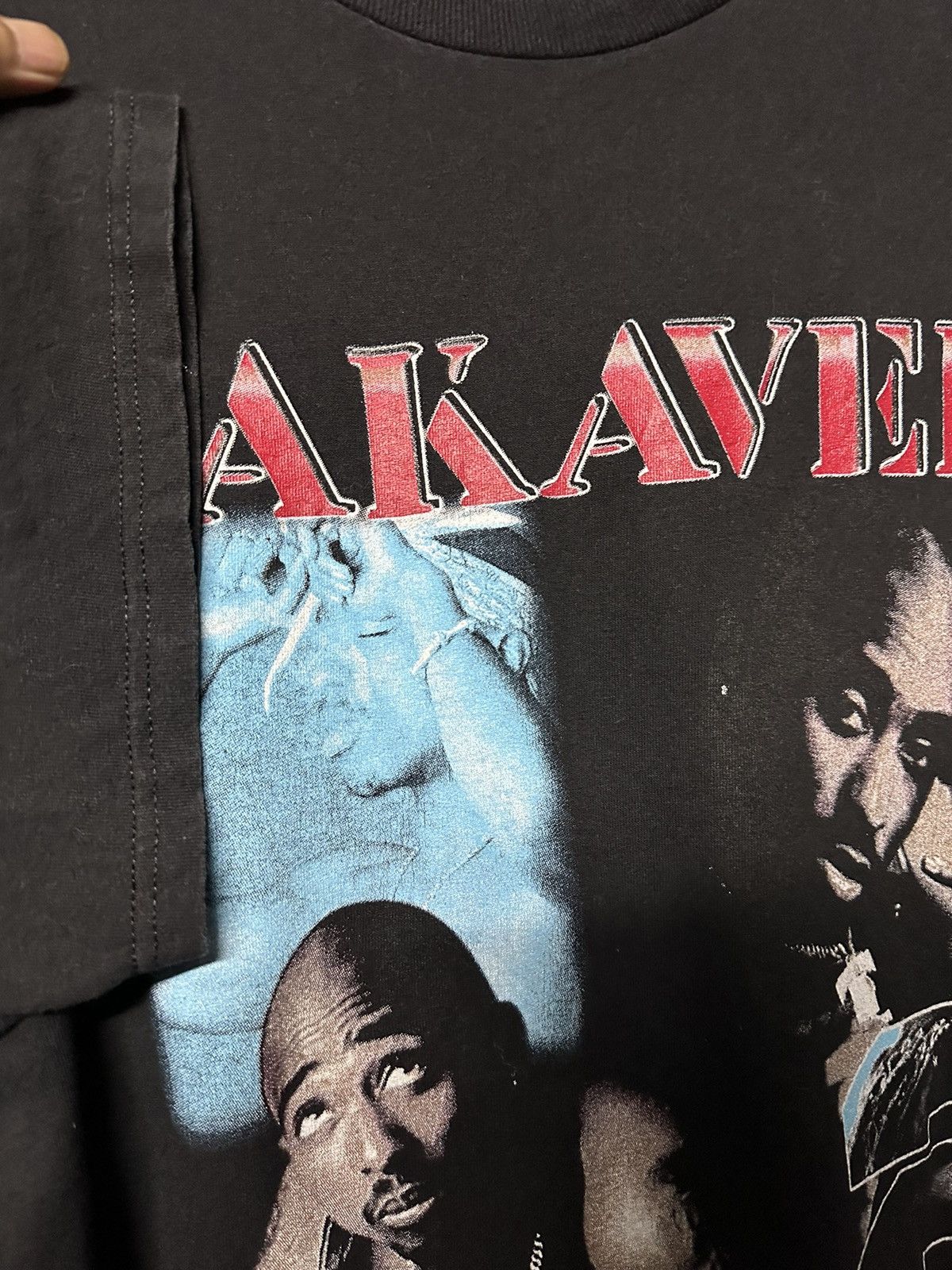 Band Tees × Rap Tees × Vintage Vintage Tupac Makaveli All Eyes On Me Faded Tee Size US XL / EU 56 / 4 - 10 Thumbnail