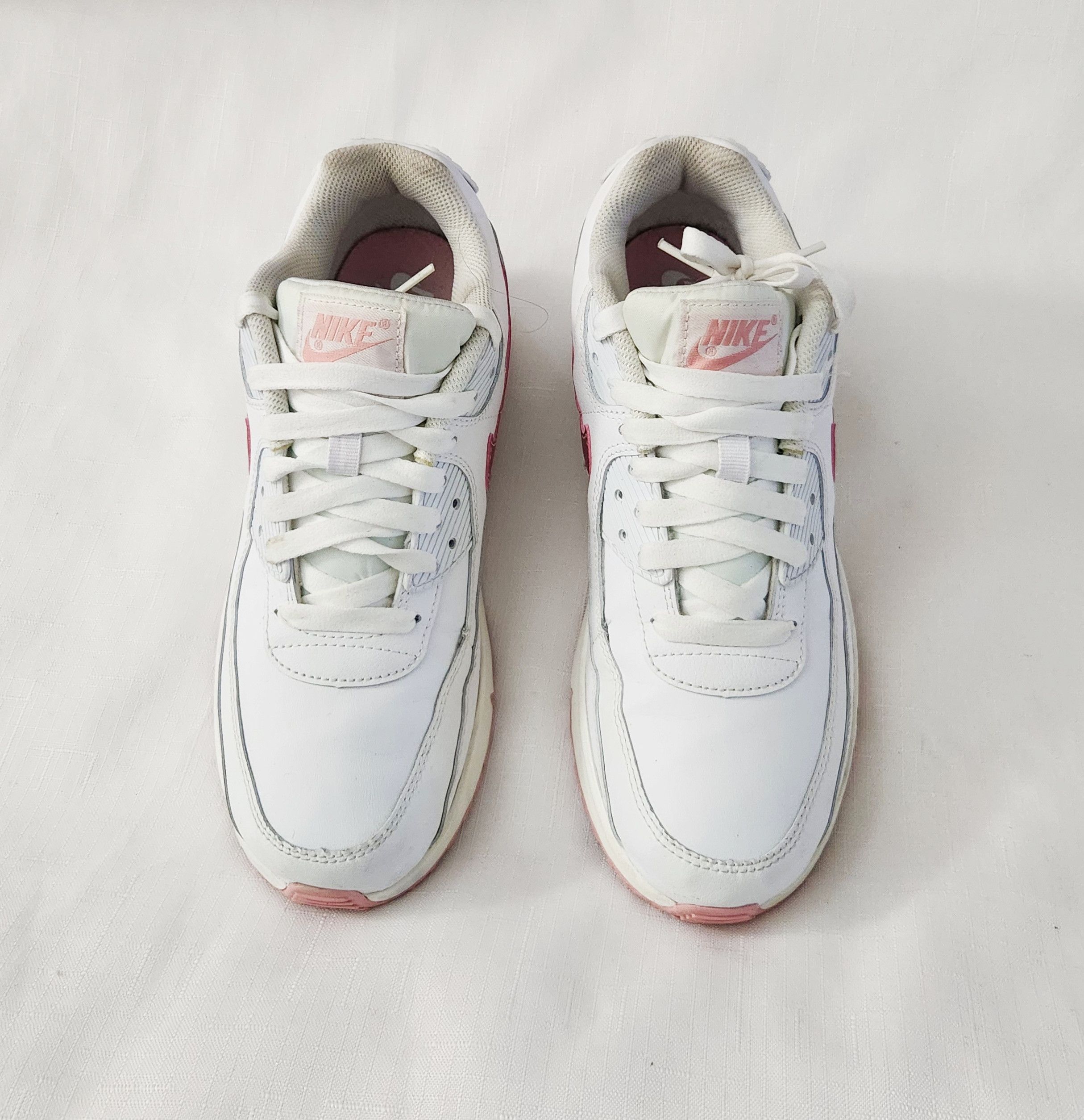 Nike Nike Air Max 90 LTR GS White Pink Glaze CD6864-115 GS 7y 8.5 Size US 8.5 / IT 38.5 - 3 Thumbnail