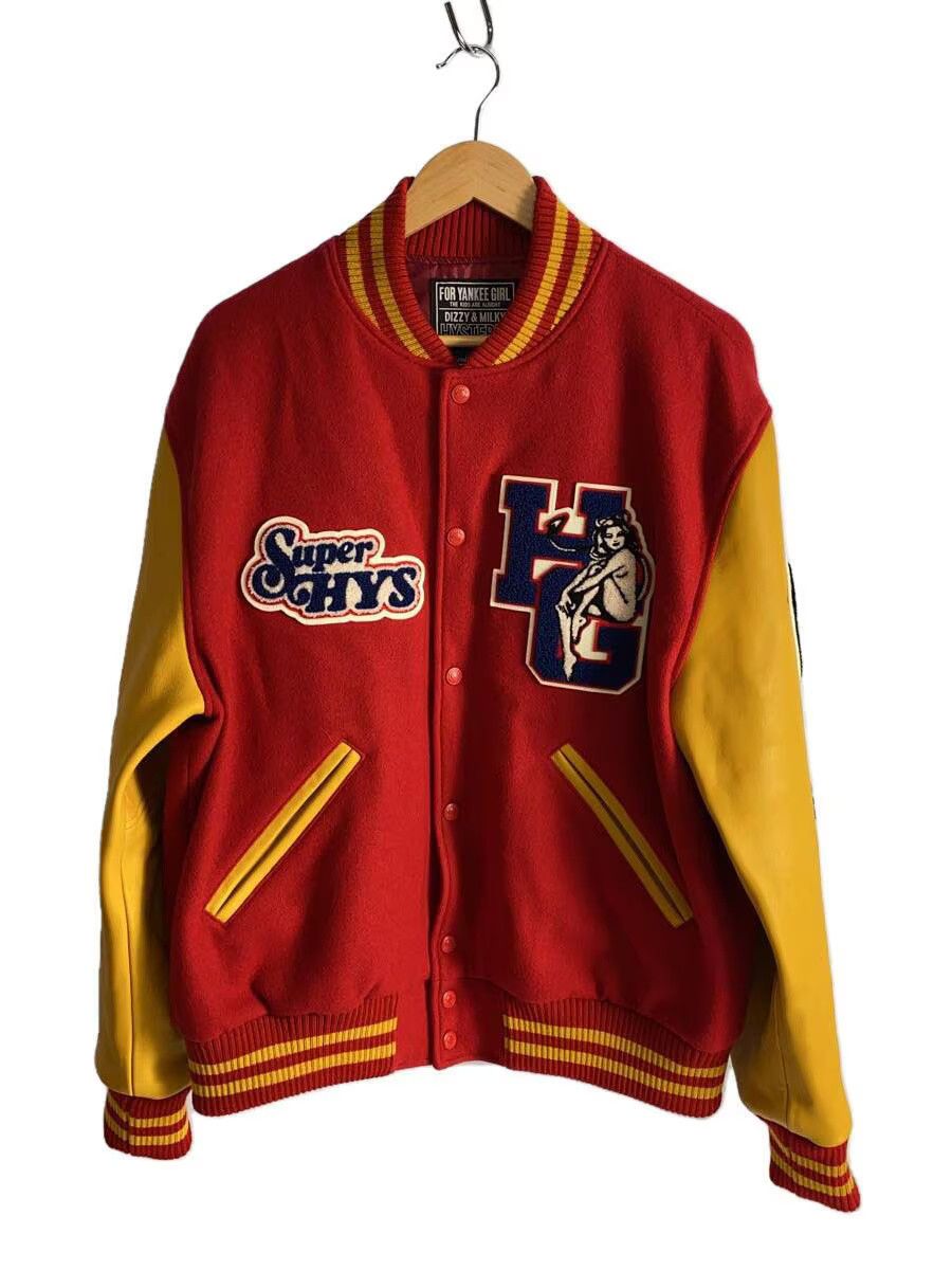 Hysteric Glm Sheepskin Stadium Jkt Red
