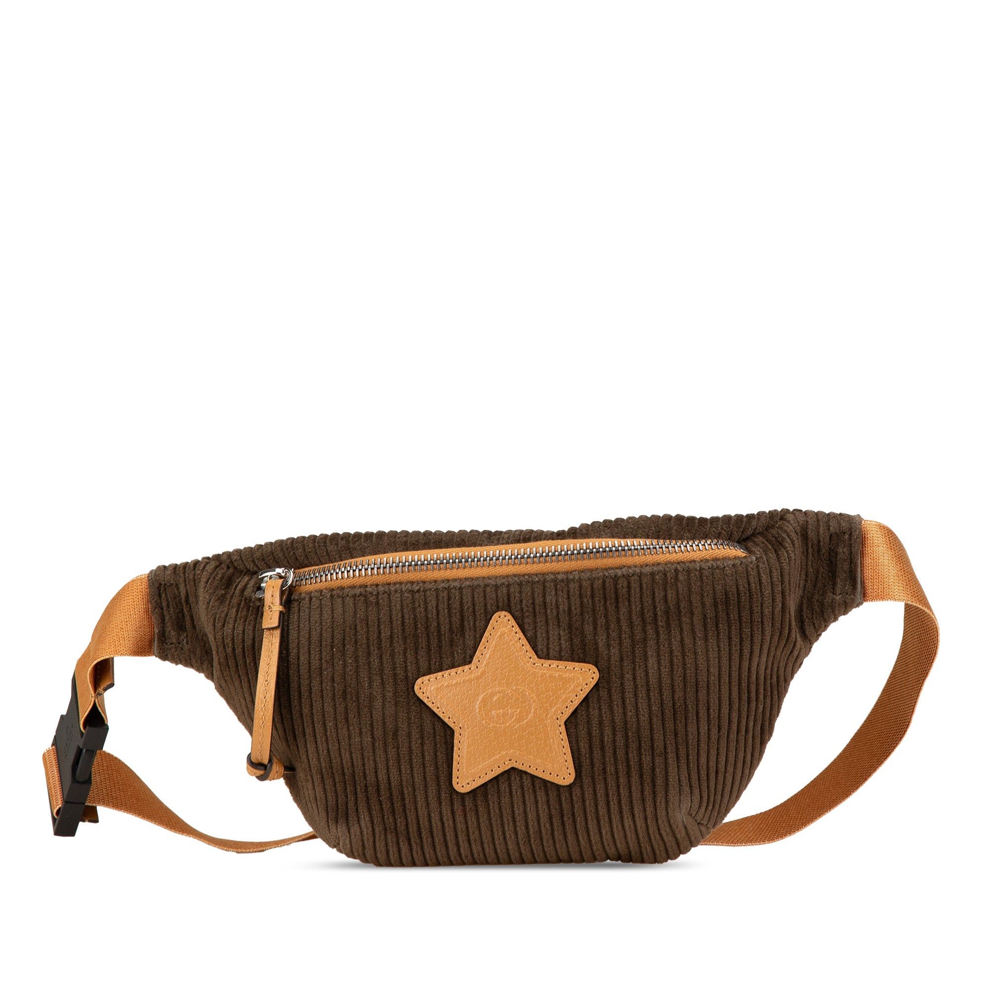 Gucci Gucci Corduroy Interlocking G Children's Star Belt Bag Brown Size ONE SIZE - 1 Thumbnail
